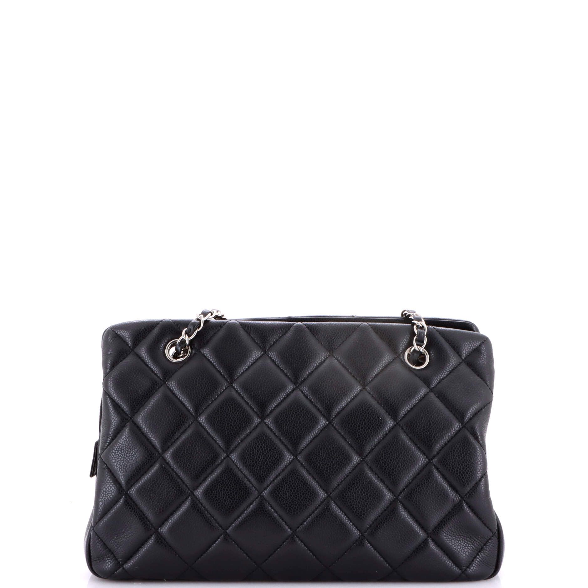 Chanel Timeless CC Shopping Tote Quilted Caviar Medium Size ONE SIZE - 3 Thumbnail