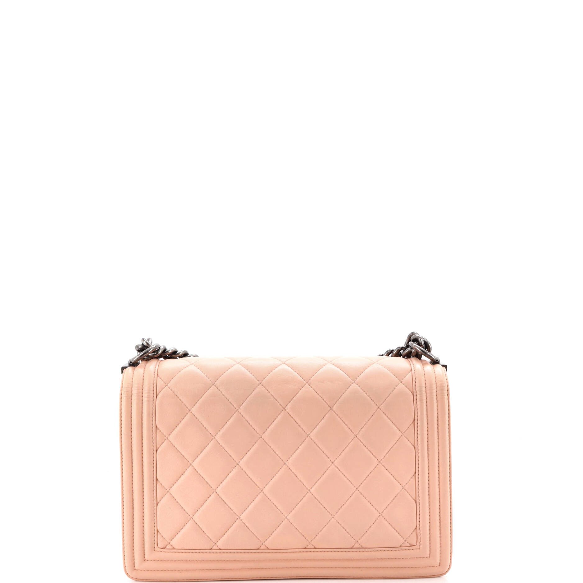 Chanel Boy Flap Bag Quilted Lambskin Old Medium Size ONE SIZE - 2 Thumbnail
