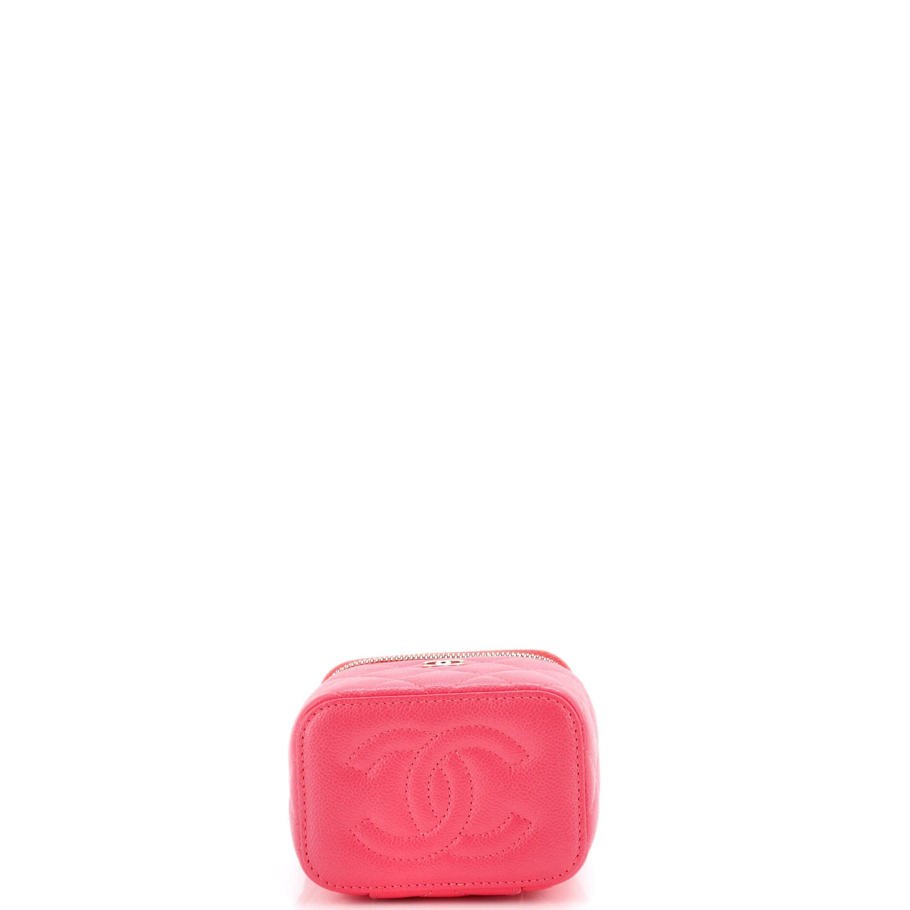 Chanel Classic Vanity Case with Chain Quilted Caviar Mini Size ONE SIZE - 3 Thumbnail