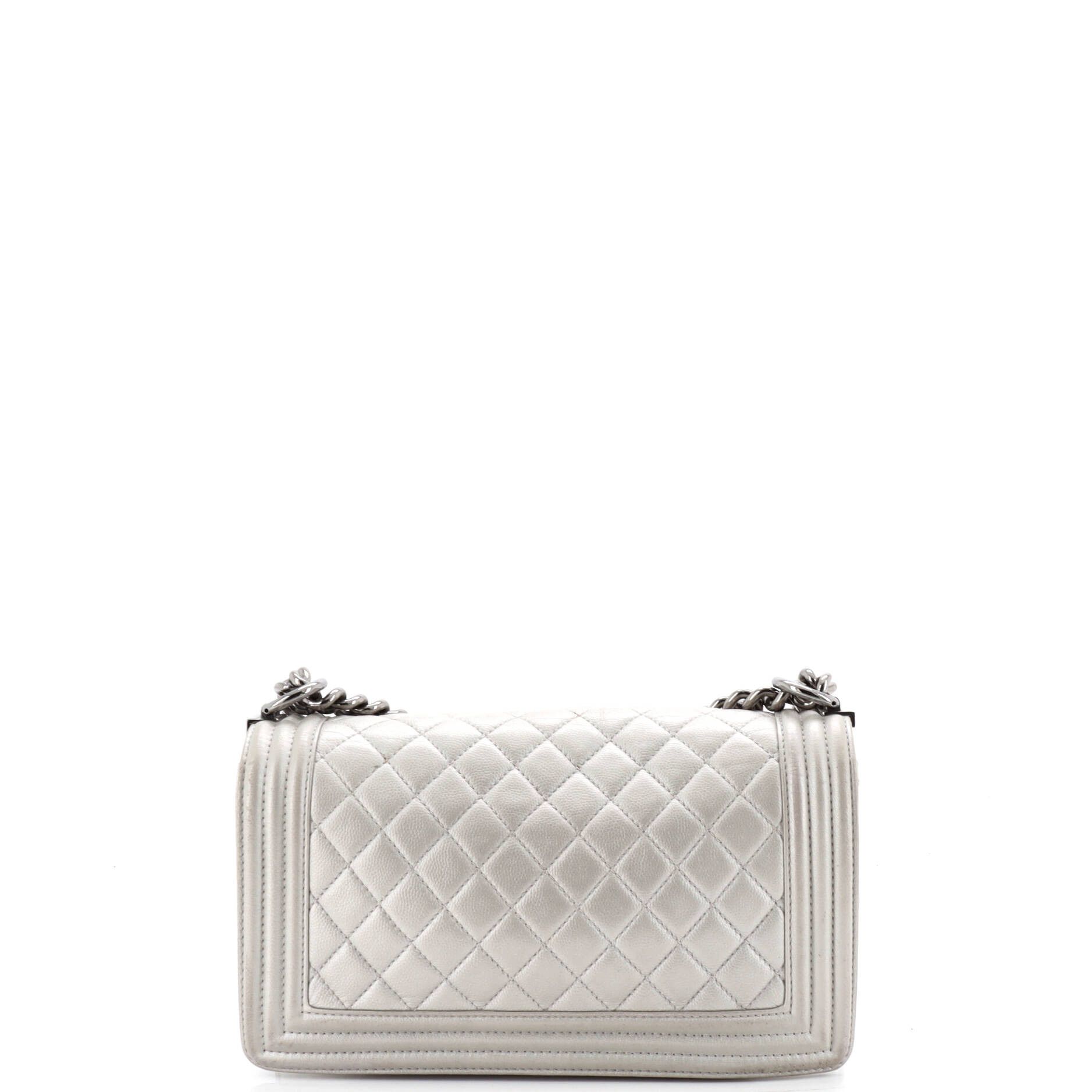 Chanel Boy Flap Bag Quilted Calfskin Old Medium Size ONE SIZE - 3 Thumbnail