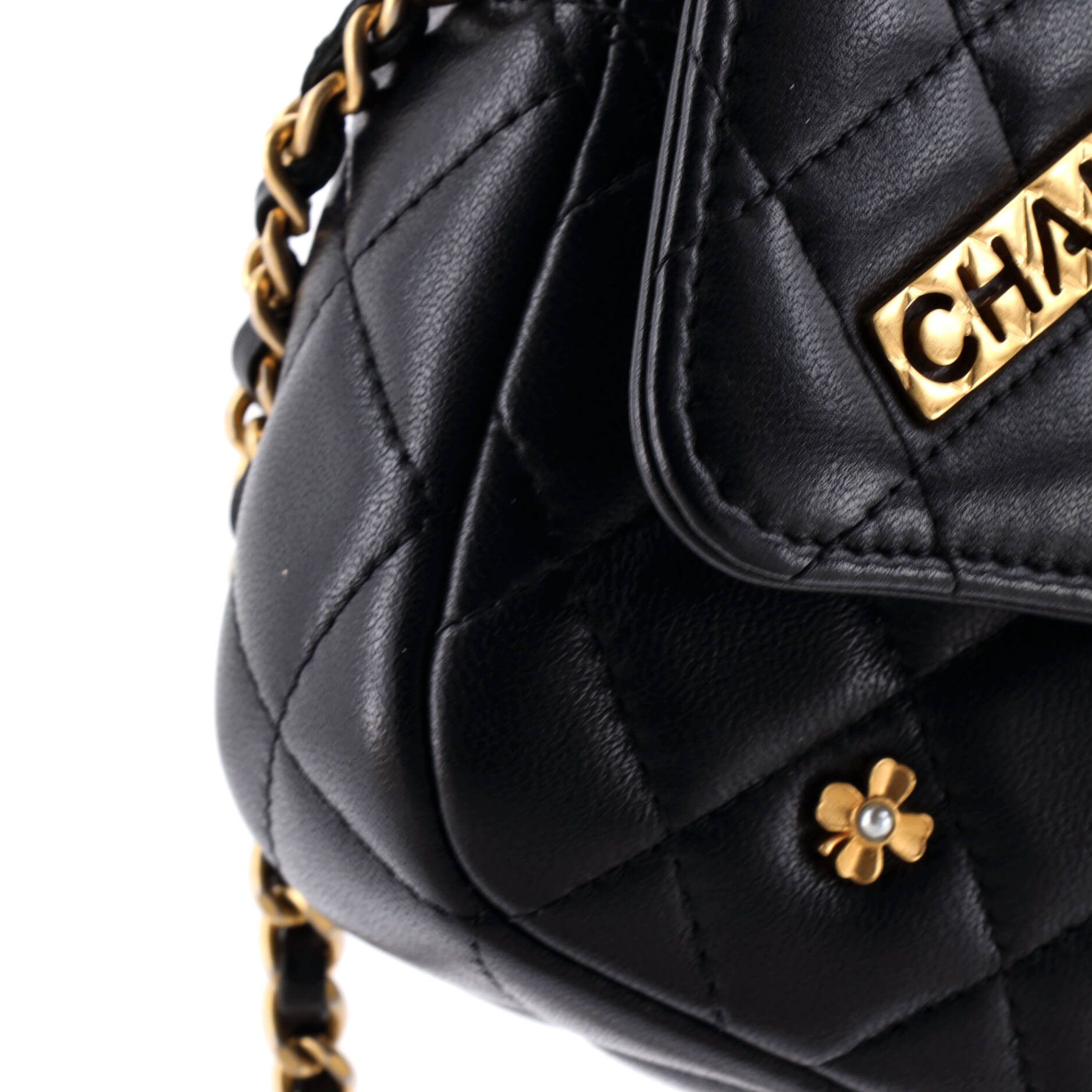 Chanel Lucky Charms Classic Flap Phone Holder with Chain Quilted La Size ONE SIZE - 5 Thumbnail