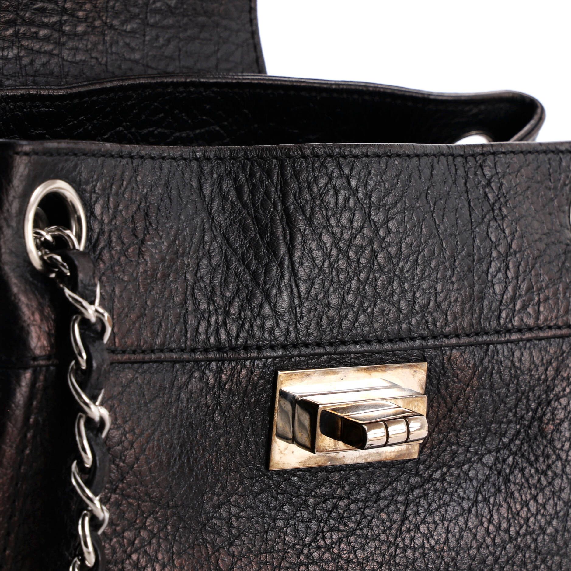 Chanel Mademoiselle Lock Accordion Shoulder Bag Leather Small Size ONE SIZE - 5 Thumbnail