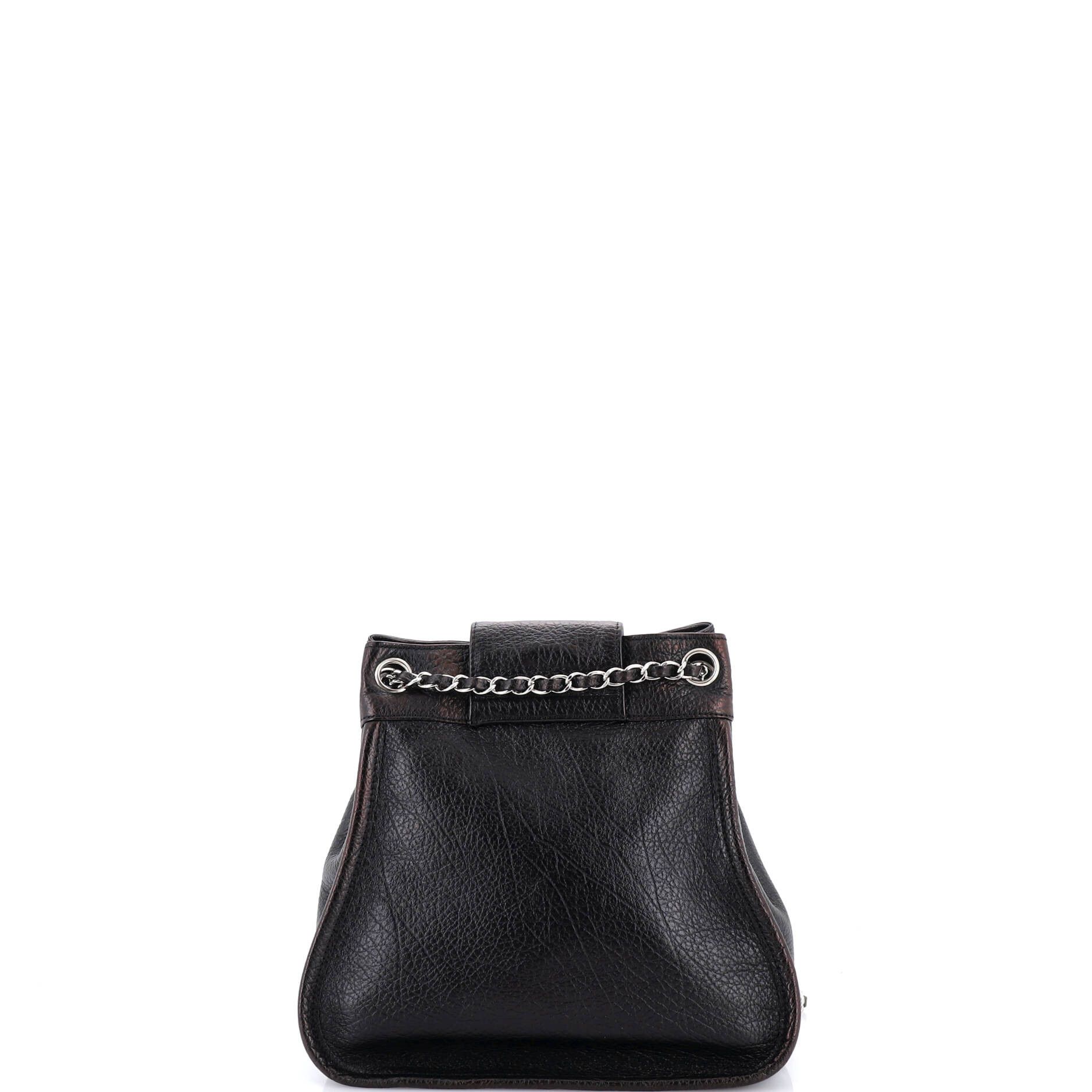 Chanel Mademoiselle Lock Accordion Shoulder Bag Leather Small Size ONE SIZE - 2 Thumbnail