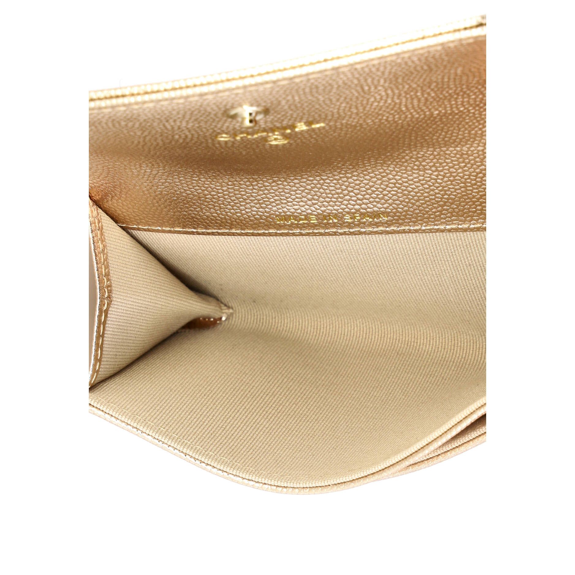 Chanel Timeless CC Flap Card Holder Metallic Caviar Size ONE SIZE - 4 Thumbnail