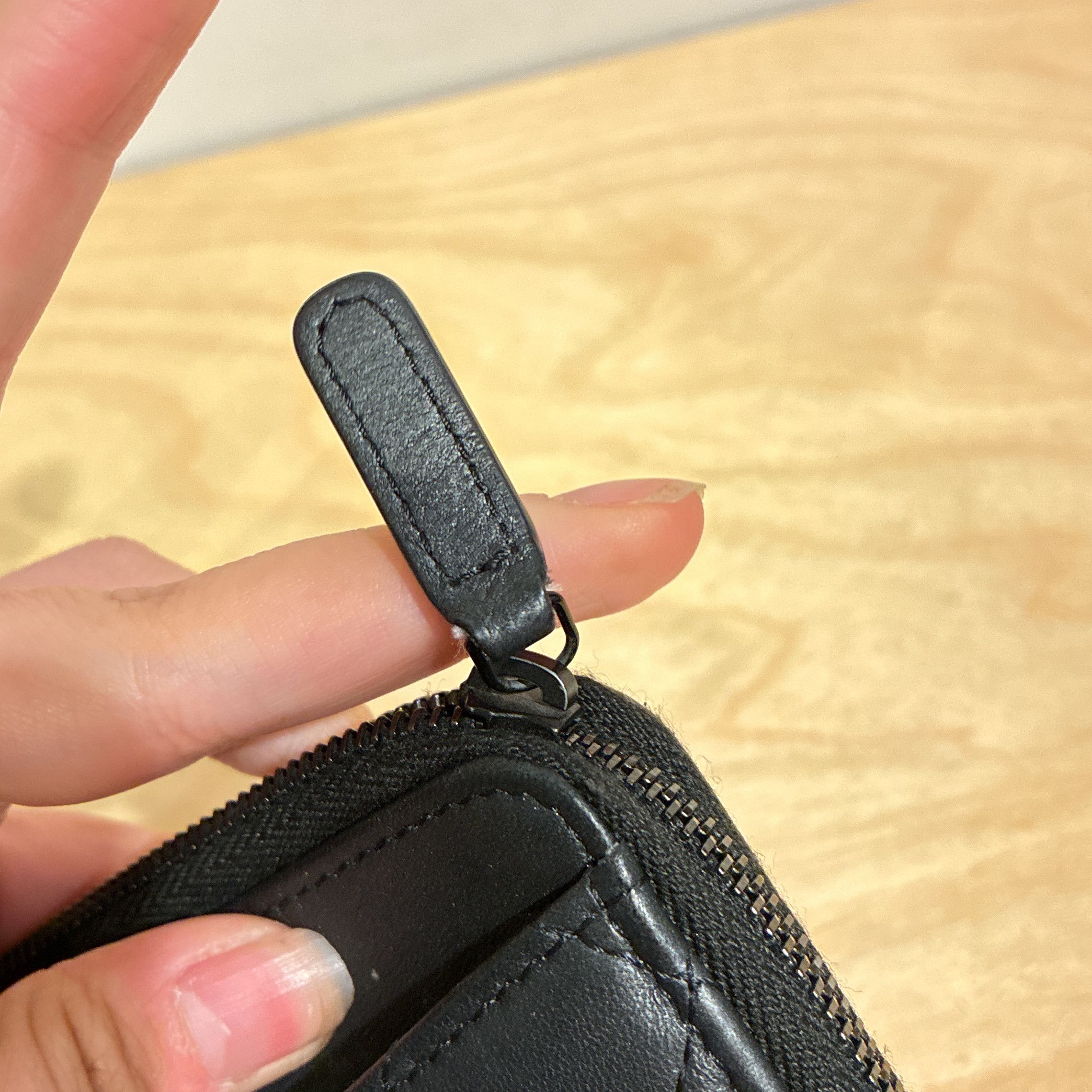 Chanel So Black Zip Around Card Holder Quilted Lambskin Size ONE SIZE - 6 Thumbnail