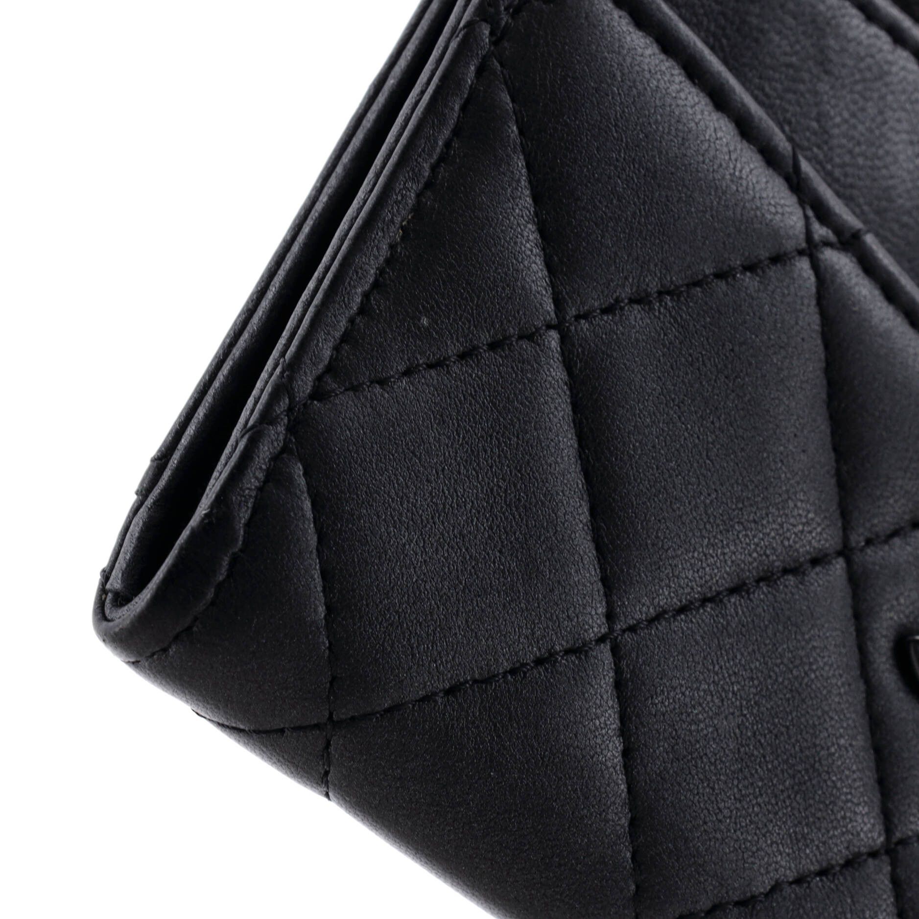 Chanel So Black Zip Around Card Holder Quilted Lambskin Size ONE SIZE - 5 Thumbnail