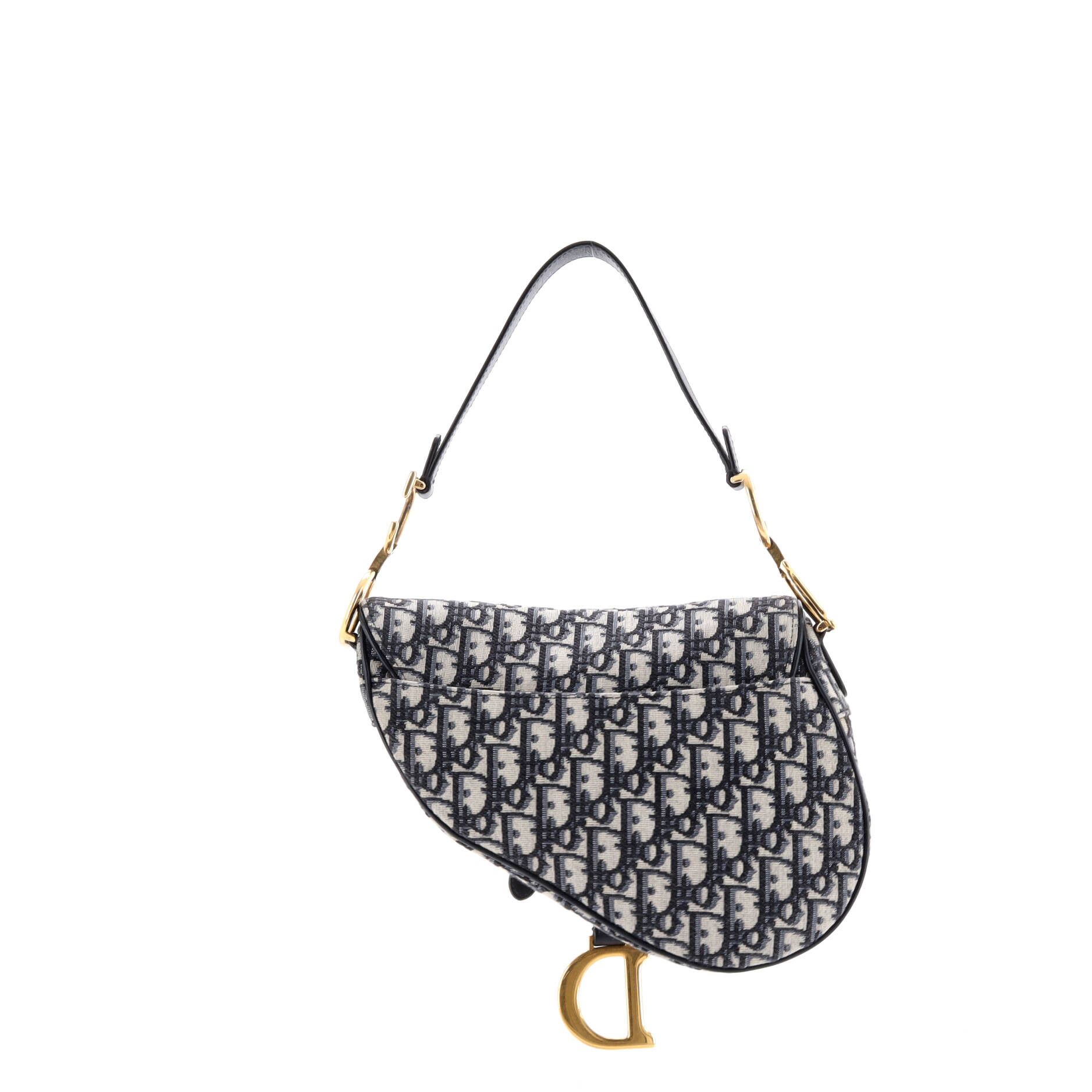 Dior Saddle Handbag with Strap Oblique Canvas Medium Size ONE SIZE - 2 Thumbnail