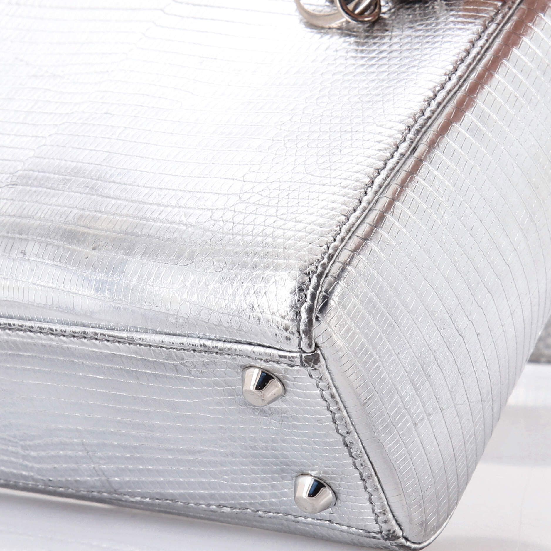 Dior Lady Dior Bag Lizard with Metal Applique Mini Size ONE SIZE - 5 Thumbnail