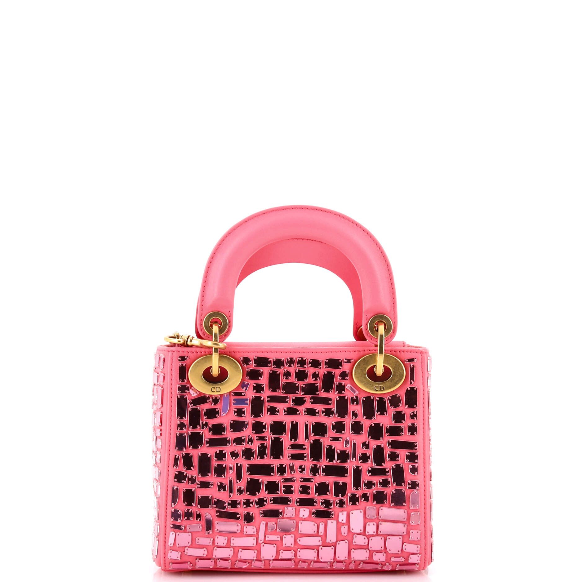 Dior Lady Dior Chain Bag Leather and Mirror Mosaic Mini Size ONE SIZE - 2 Thumbnail