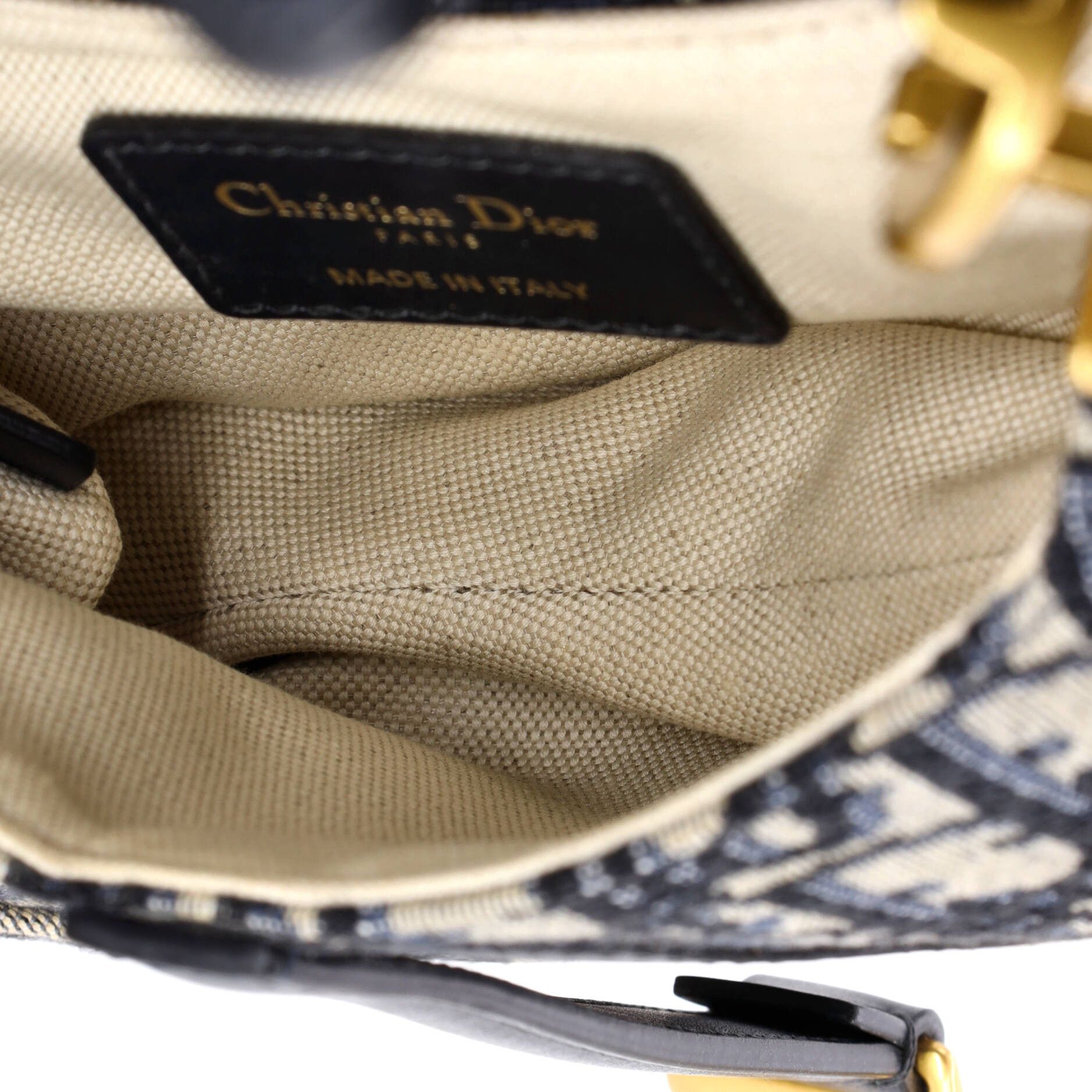 Dior Saddle Handbag Oblique Canvas Mini Size ONE SIZE - 4 Thumbnail