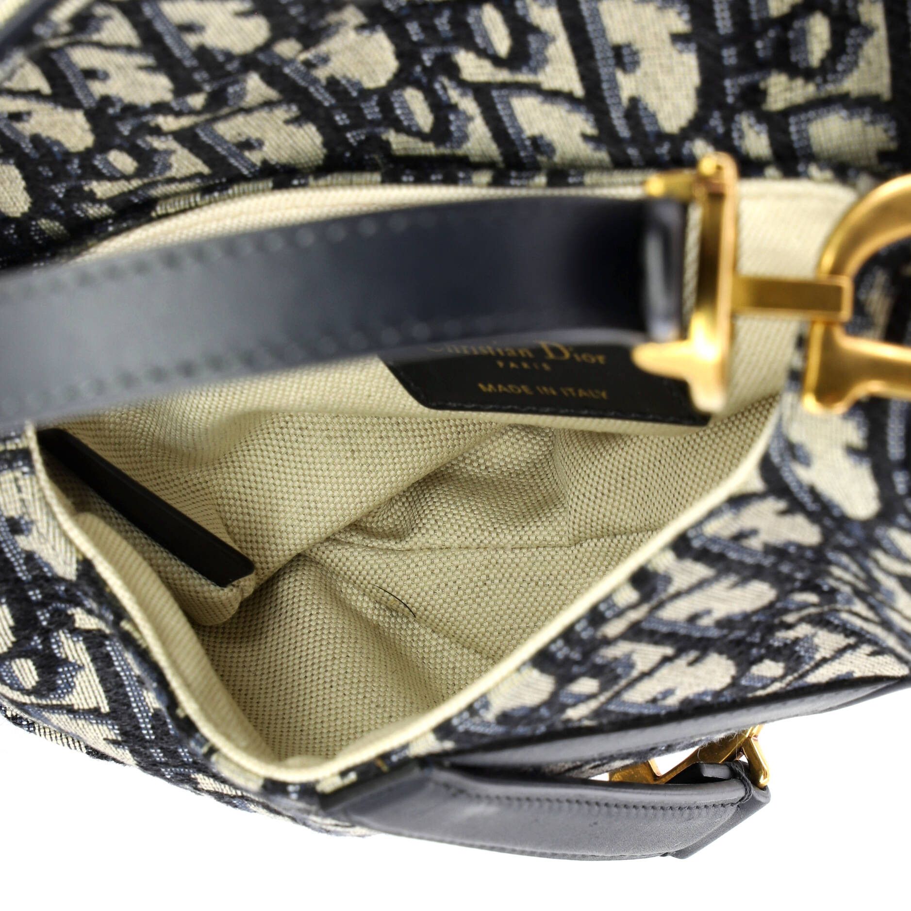 Dior Saddle Handbag Oblique Canvas Mini Size ONE SIZE - 4 Thumbnail