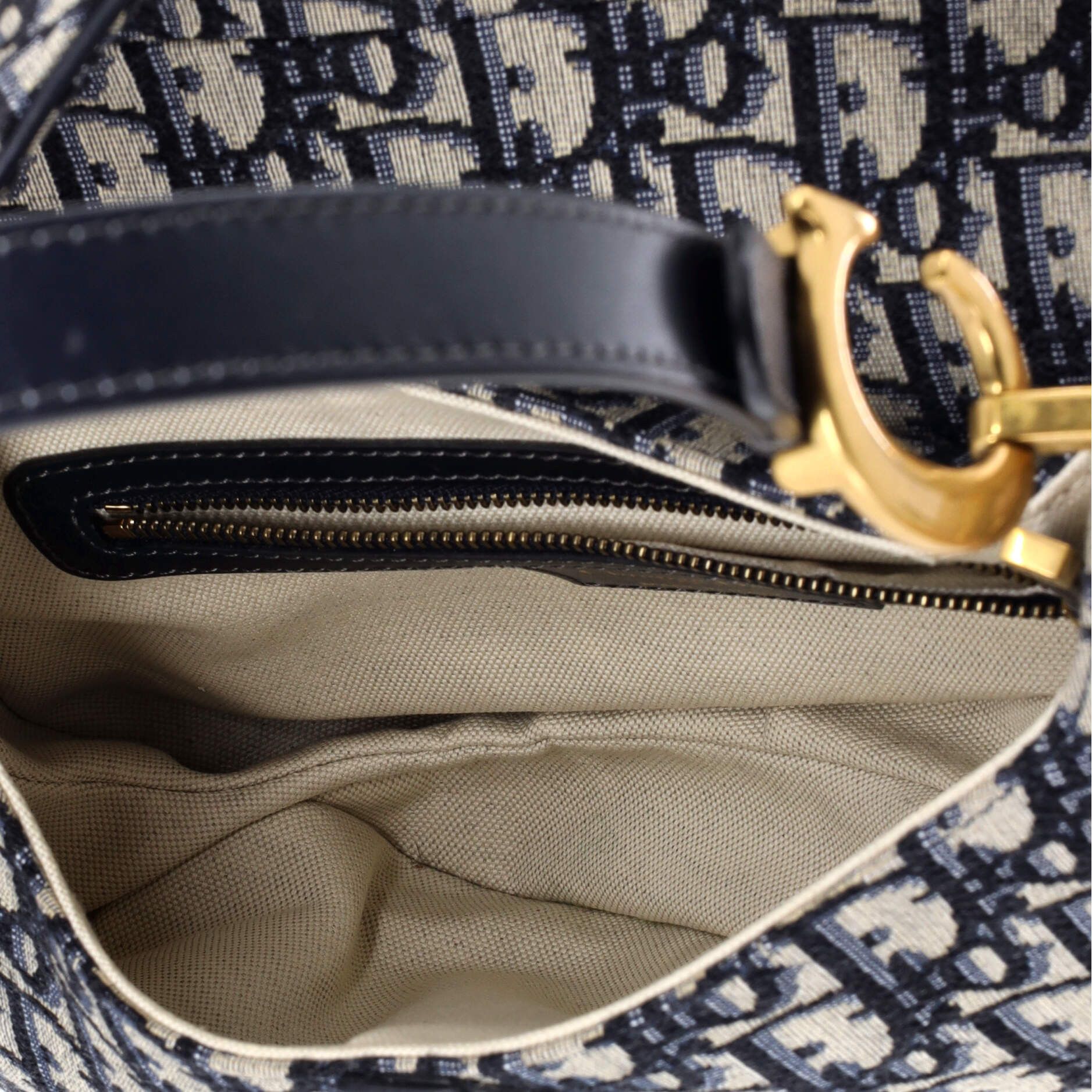Dior Saddle Handbag Oblique Canvas Medium Size ONE SIZE - 5 Thumbnail