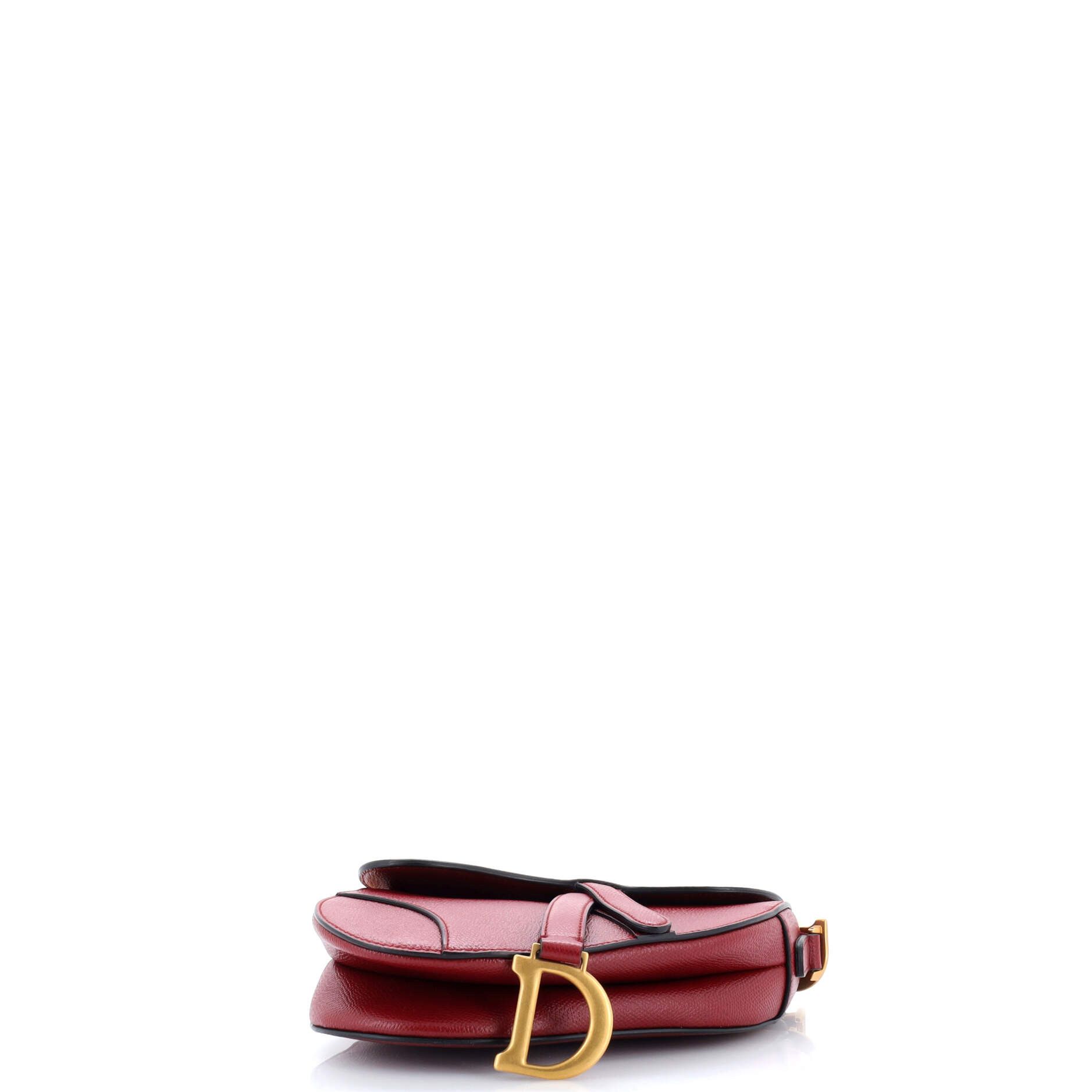 Dior Saddle Handbag Leather Mini Size ONE SIZE - 3 Thumbnail