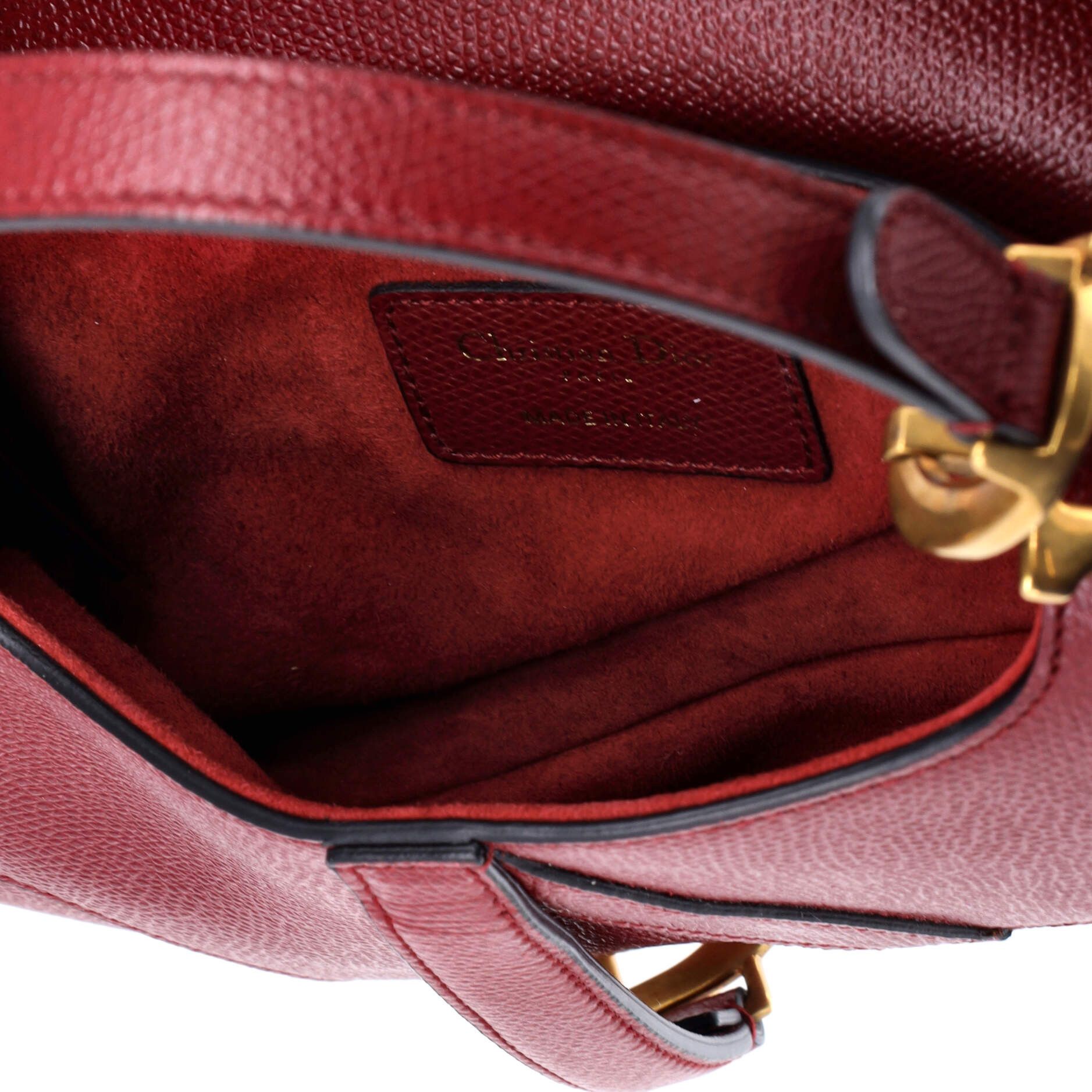 Dior Saddle Handbag Leather Mini Size ONE SIZE - 4 Thumbnail