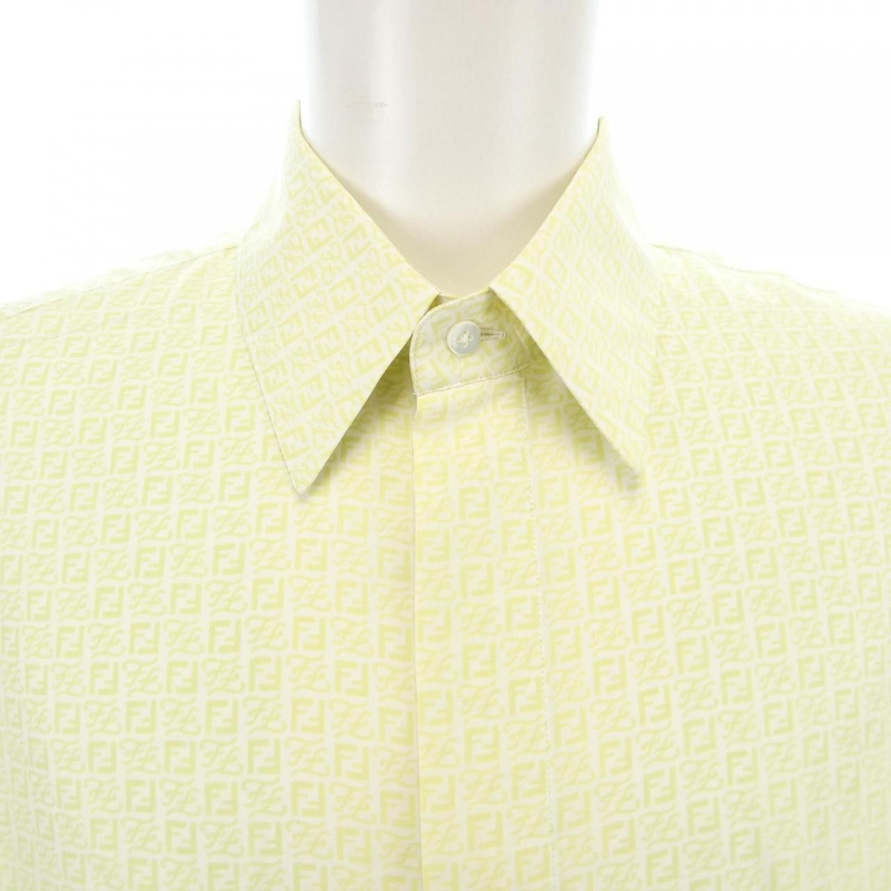 Fendi Fendi Fendi S/S Shirt Silk Shirt Textile Dress Shirt FS0795AI8P DUTY FREE for USA Size ONE SIZE - 5 Thumbnail