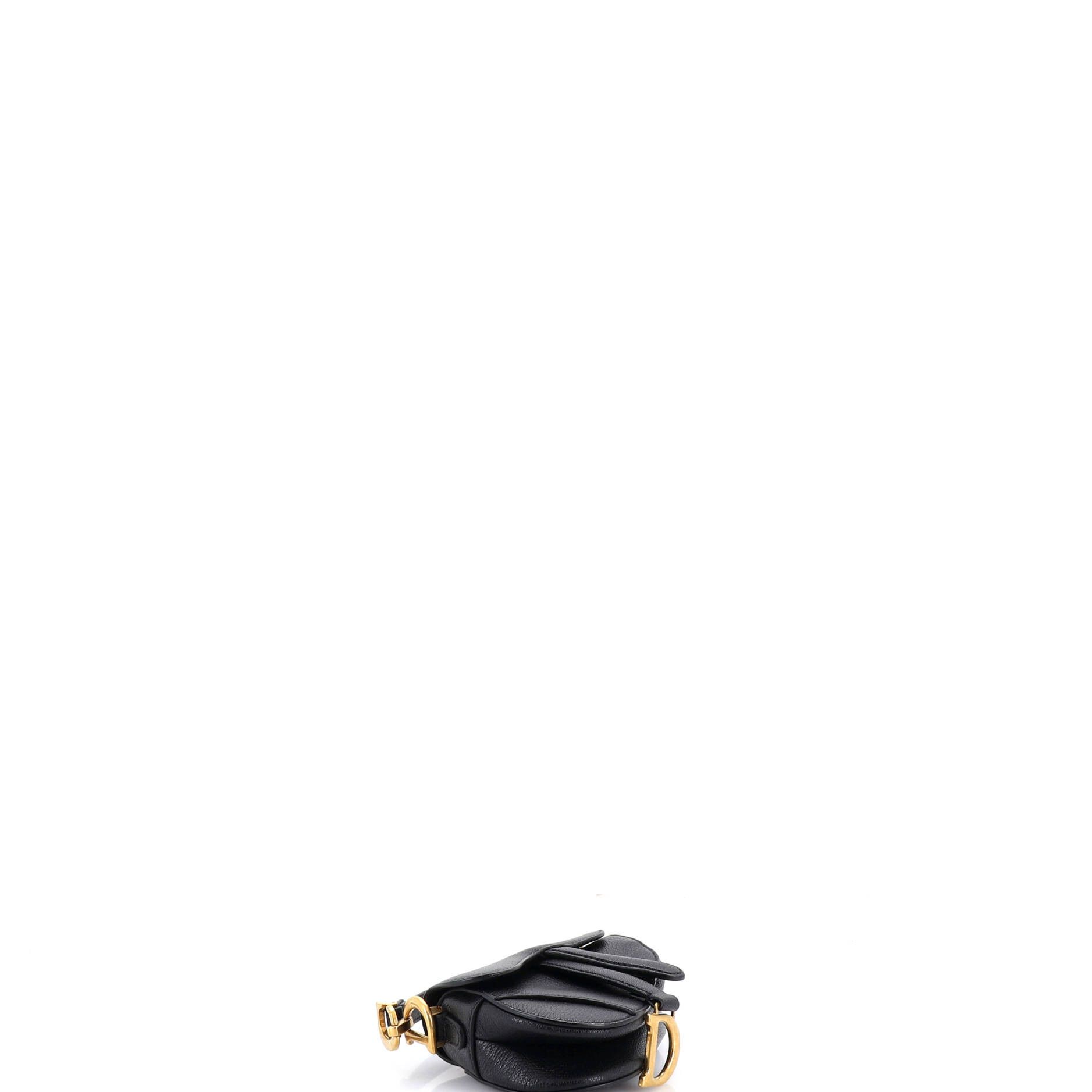 Dior Saddle Handbag Leather Micro Size ONE SIZE - 3 Thumbnail
