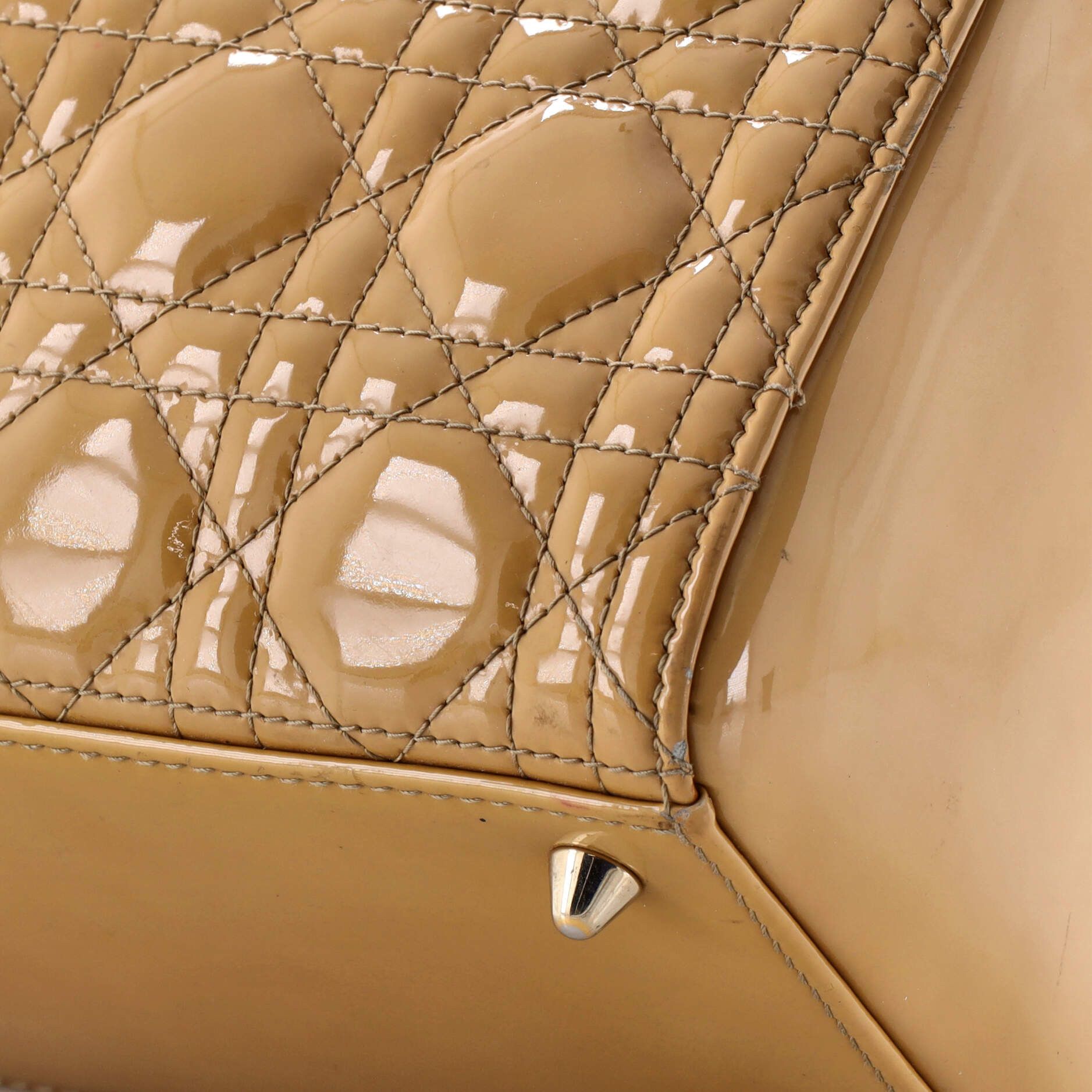 Dior Lady Dior Bag Cannage Quilt Patent Medium Size ONE SIZE - 5 Thumbnail