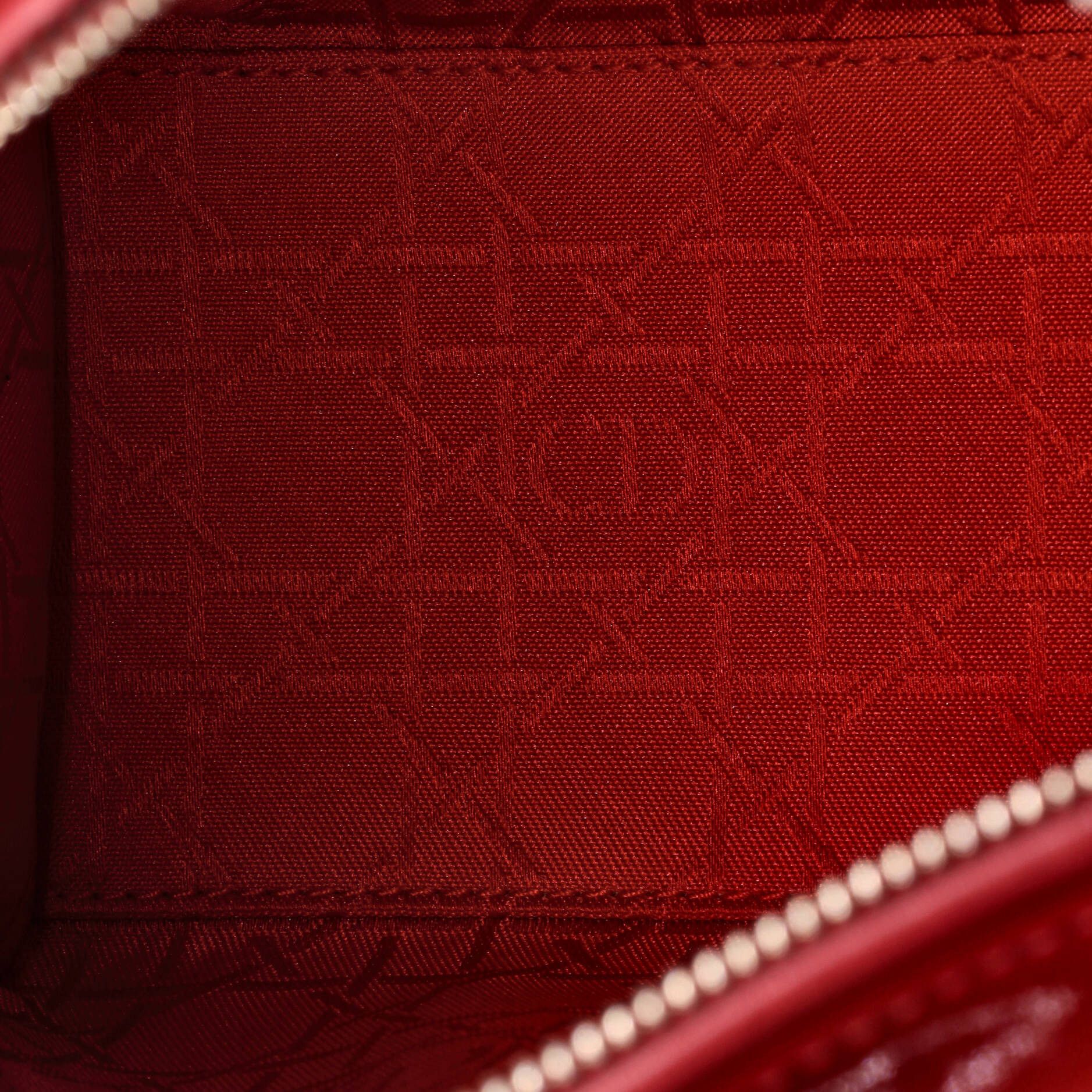 Dior Lady Dior Bag Cannage Quilt Patent Medium Size ONE SIZE - 4 Thumbnail