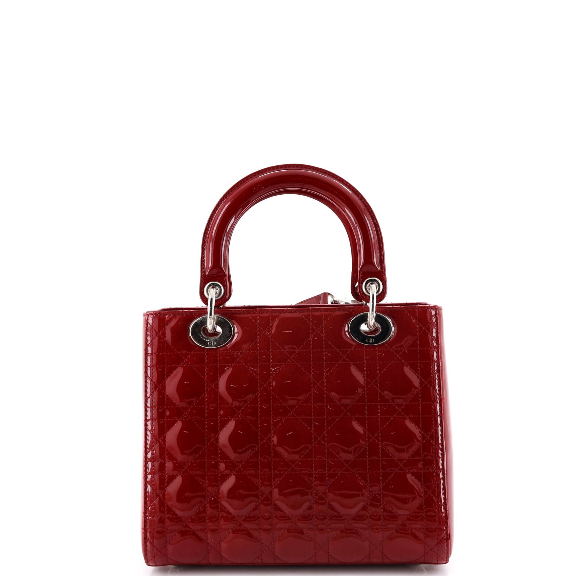 Dior Lady Dior Bag Cannage Quilt Patent Medium Size ONE SIZE - 2 Thumbnail