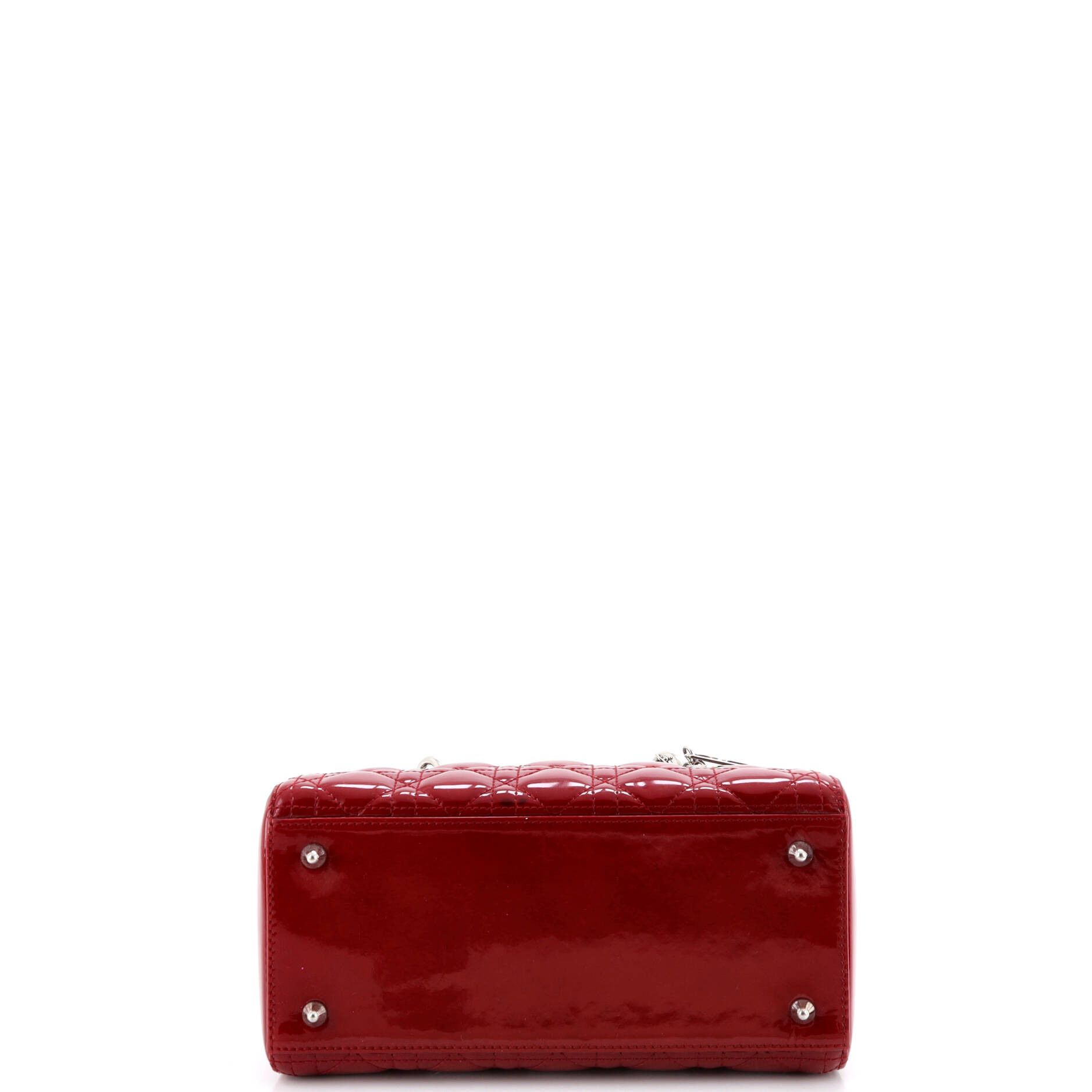 Dior Lady Dior Bag Cannage Quilt Patent Medium Size ONE SIZE - 3 Thumbnail