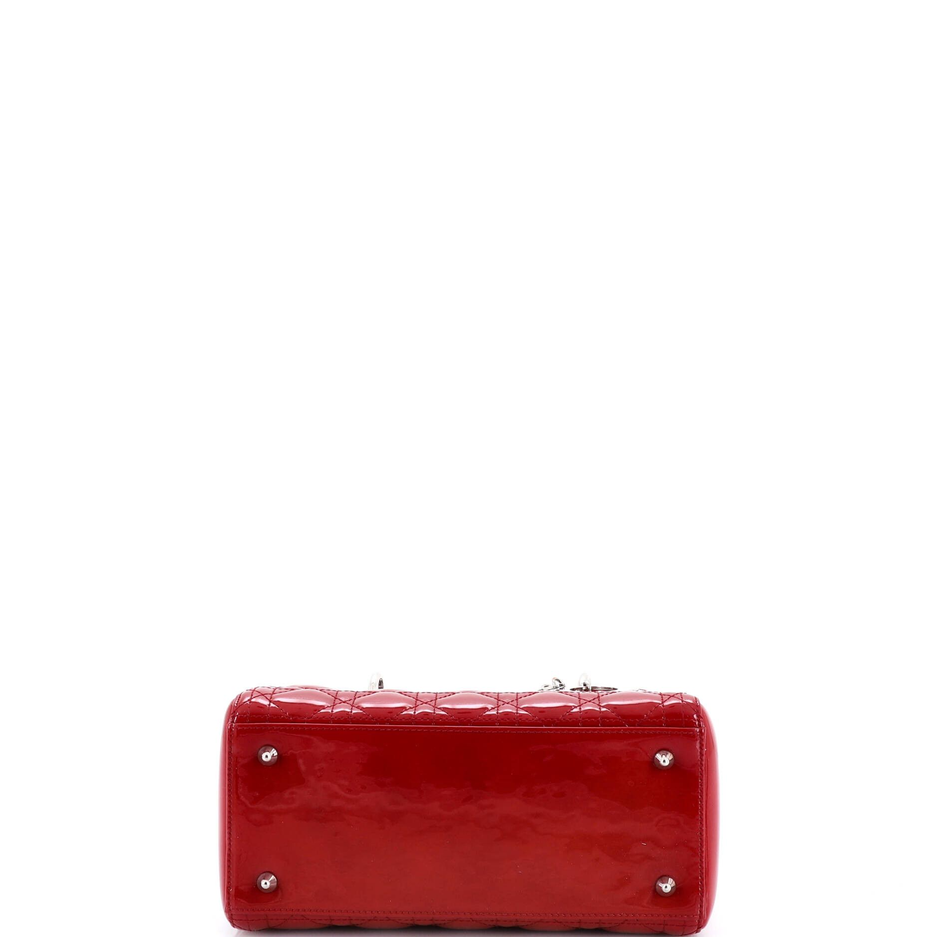 Dior Lady Dior Bag Cannage Quilt Patent Medium Size ONE SIZE - 3 Thumbnail
