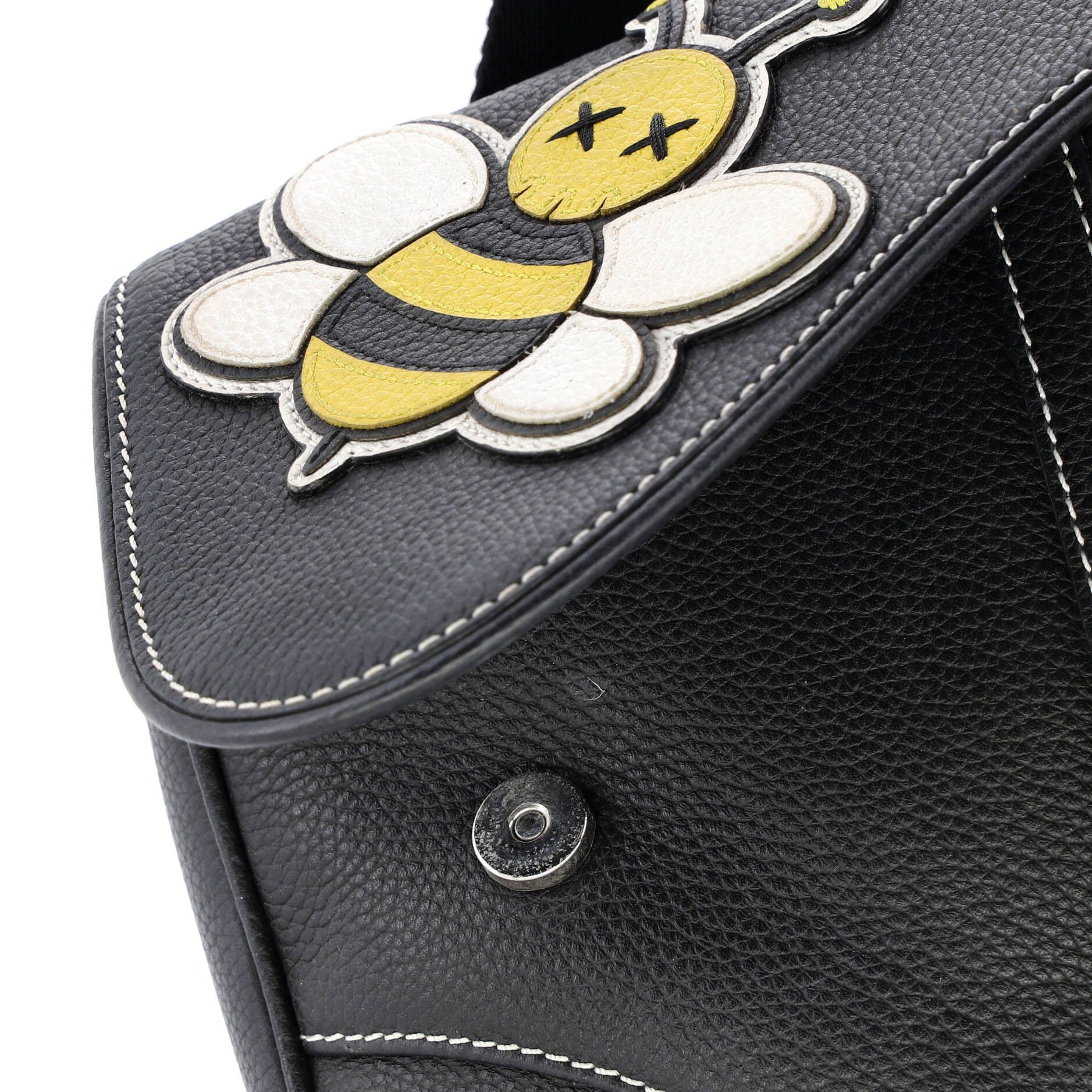 Dior KAWS Saddle Crossbody Bag Leather with Applique Size ONE SIZE - 5 Thumbnail