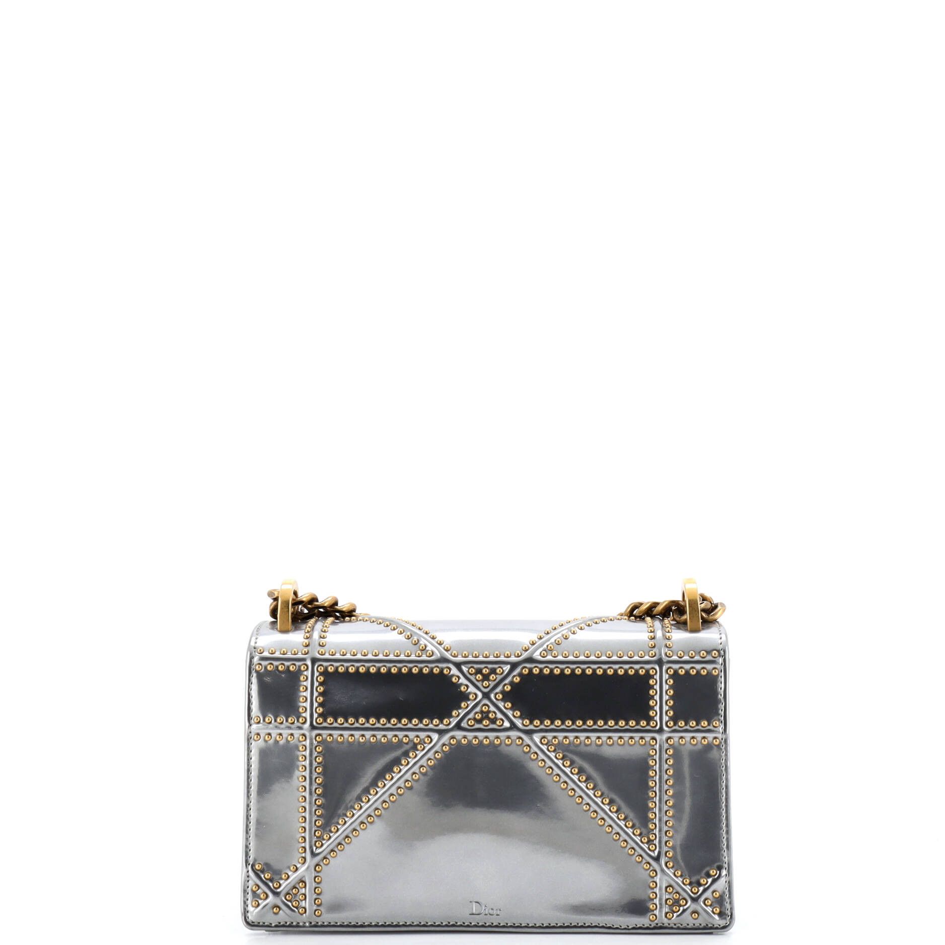 Dior Diorama Flap Bag Studded Patent Small Size ONE SIZE - 2 Thumbnail