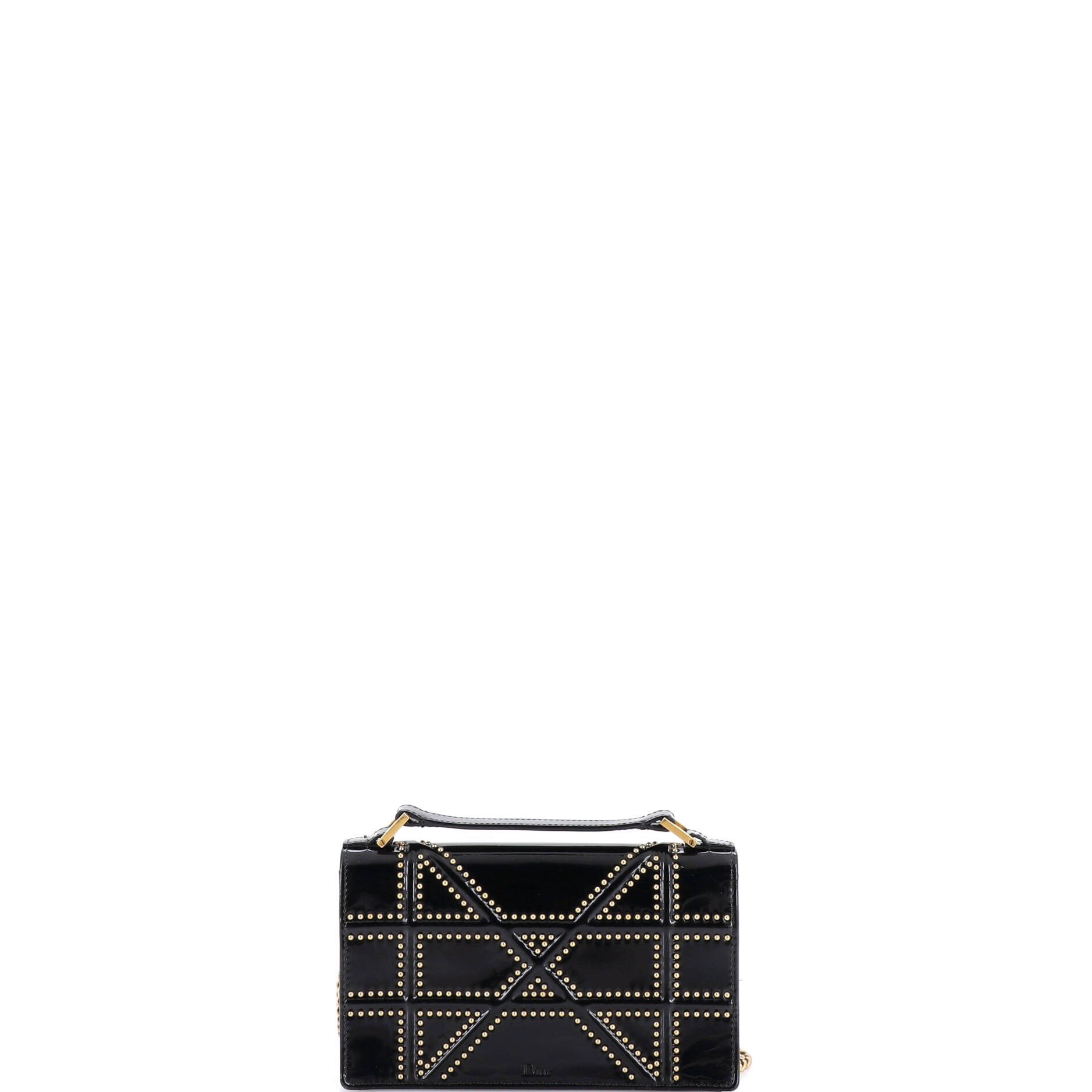 Dior Diorama Chain Flap Clutch Studded Patent Size ONE SIZE - 2 Thumbnail