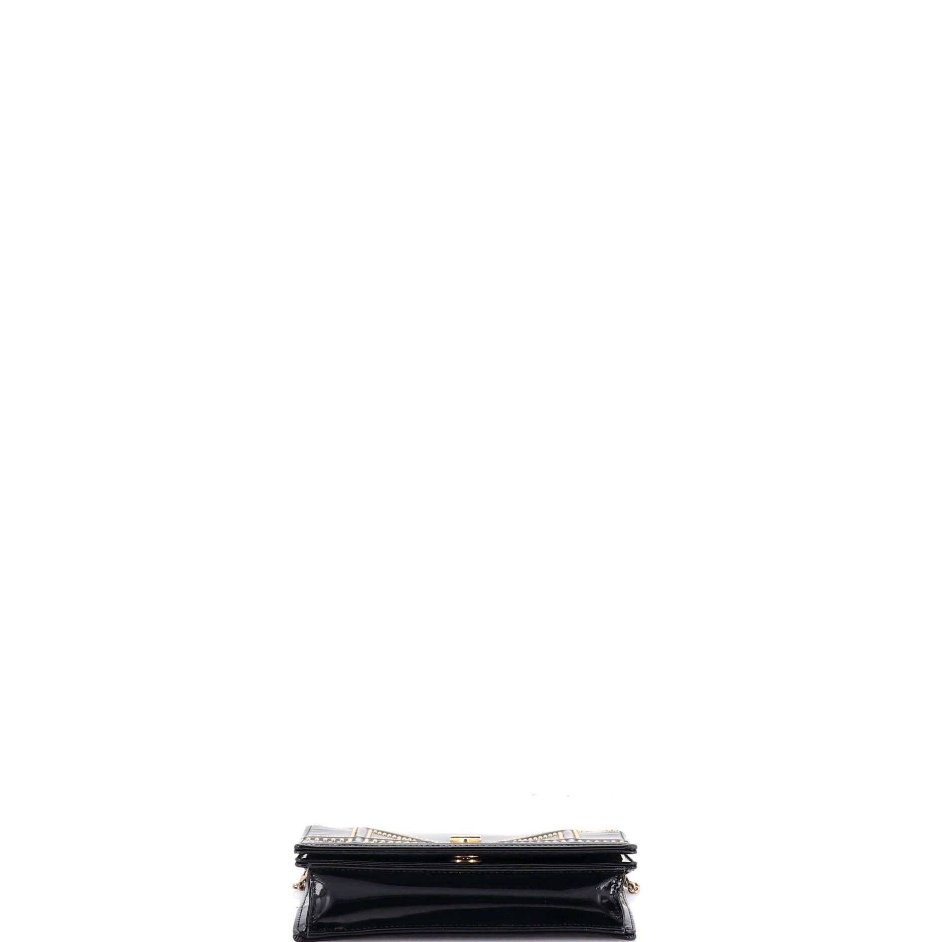 Dior Diorama Chain Flap Clutch Studded Patent Size ONE SIZE - 3 Thumbnail