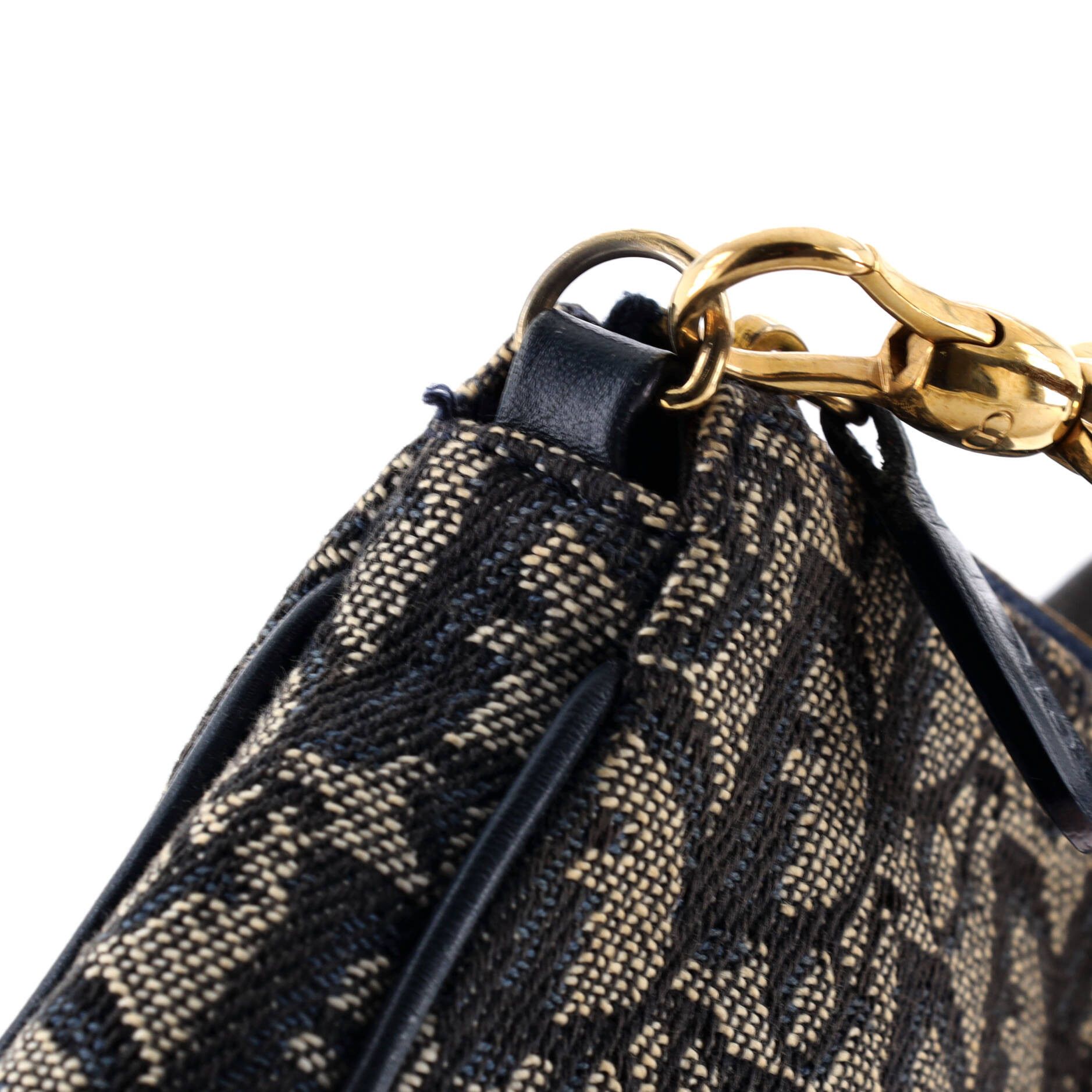 Dior Vintage Saddle Bag Diorissimo Denim Mini Size ONE SIZE - 5 Thumbnail