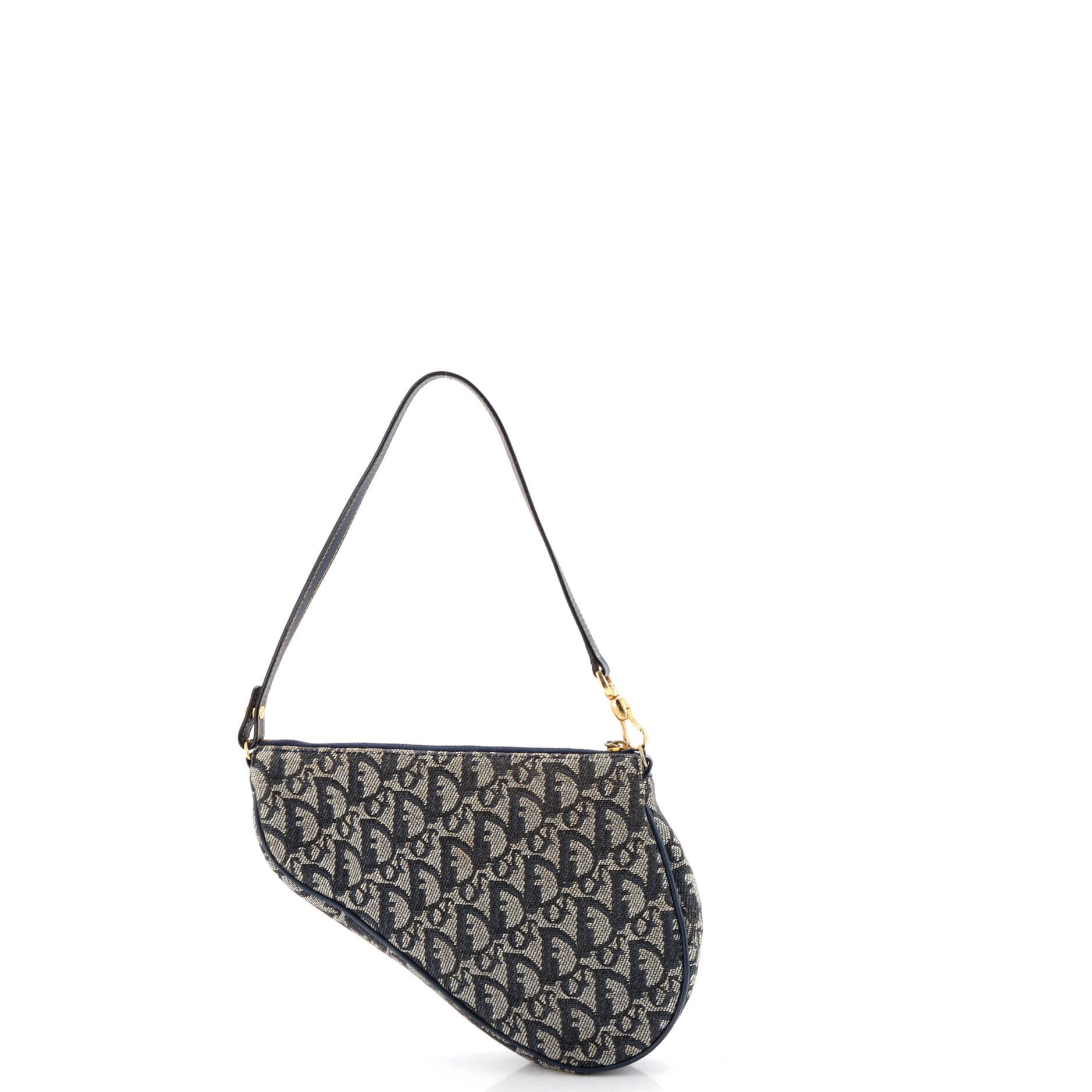 Dior Vintage Saddle Bag Diorissimo Denim Mini Size ONE SIZE - 2 Thumbnail