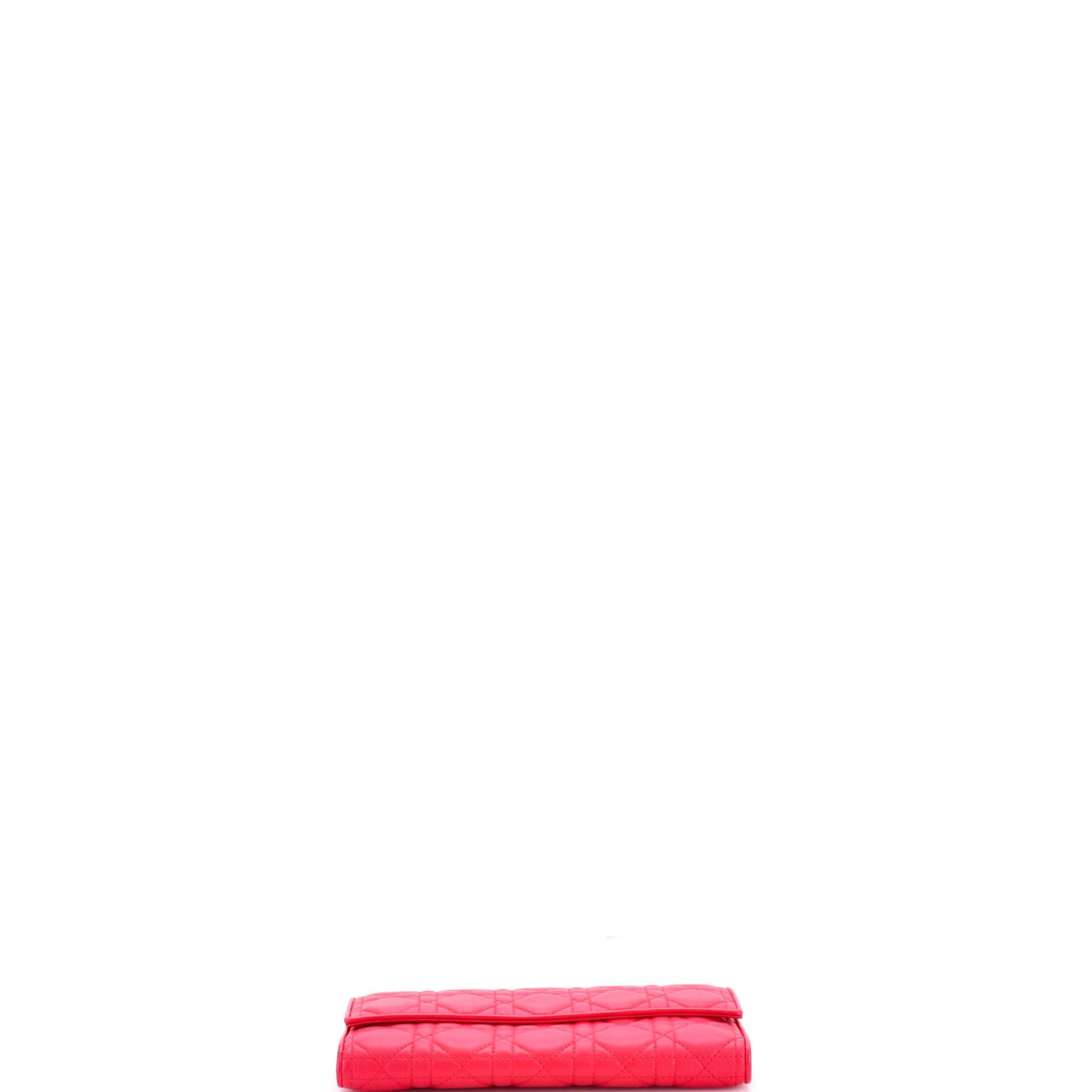 Dior Lady Dior Croisiere Chain Wallet Cannage Quilt Lambskin Size ONE SIZE - 3 Thumbnail
