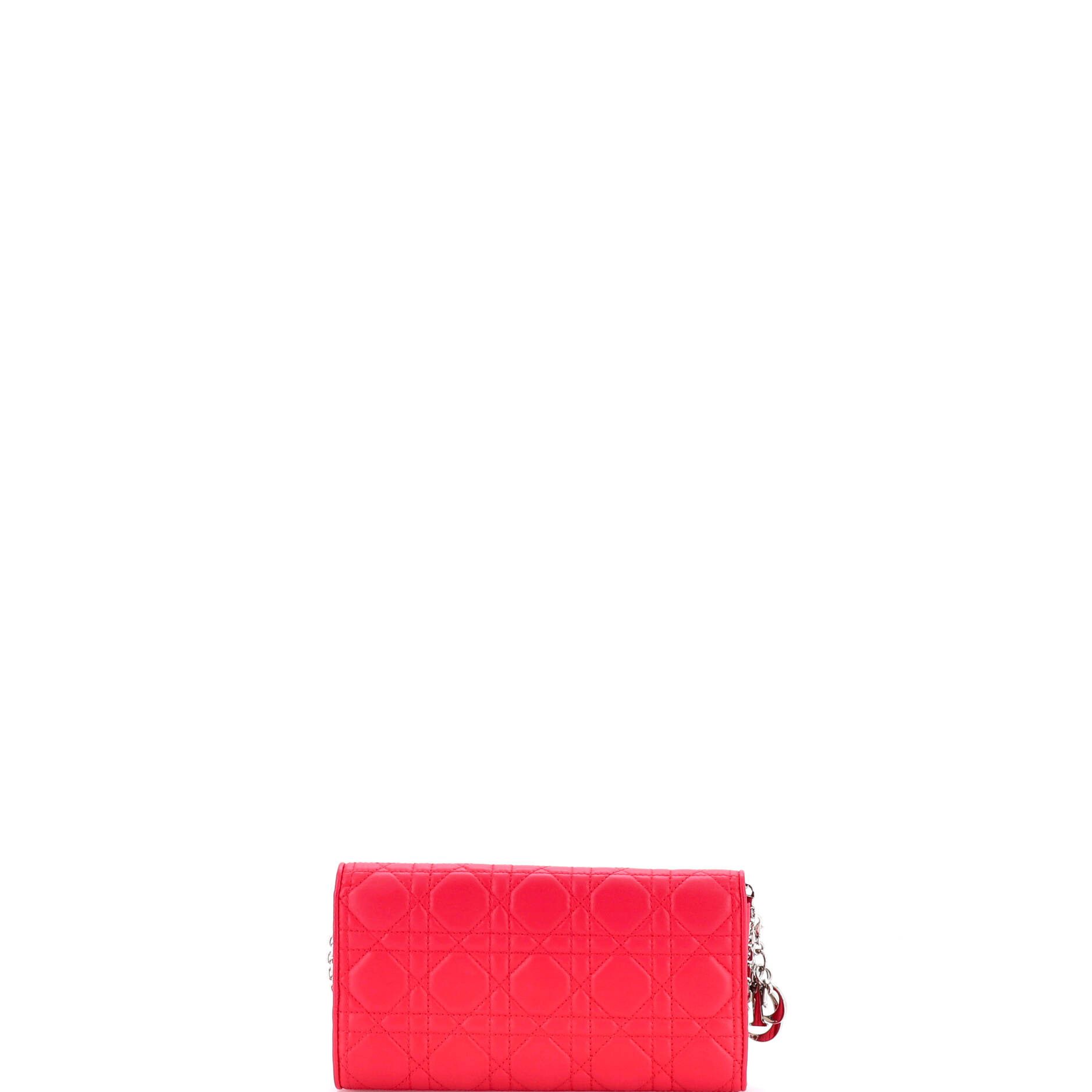 Dior Lady Dior Croisiere Chain Wallet Cannage Quilt Lambskin Size ONE SIZE - 2 Thumbnail