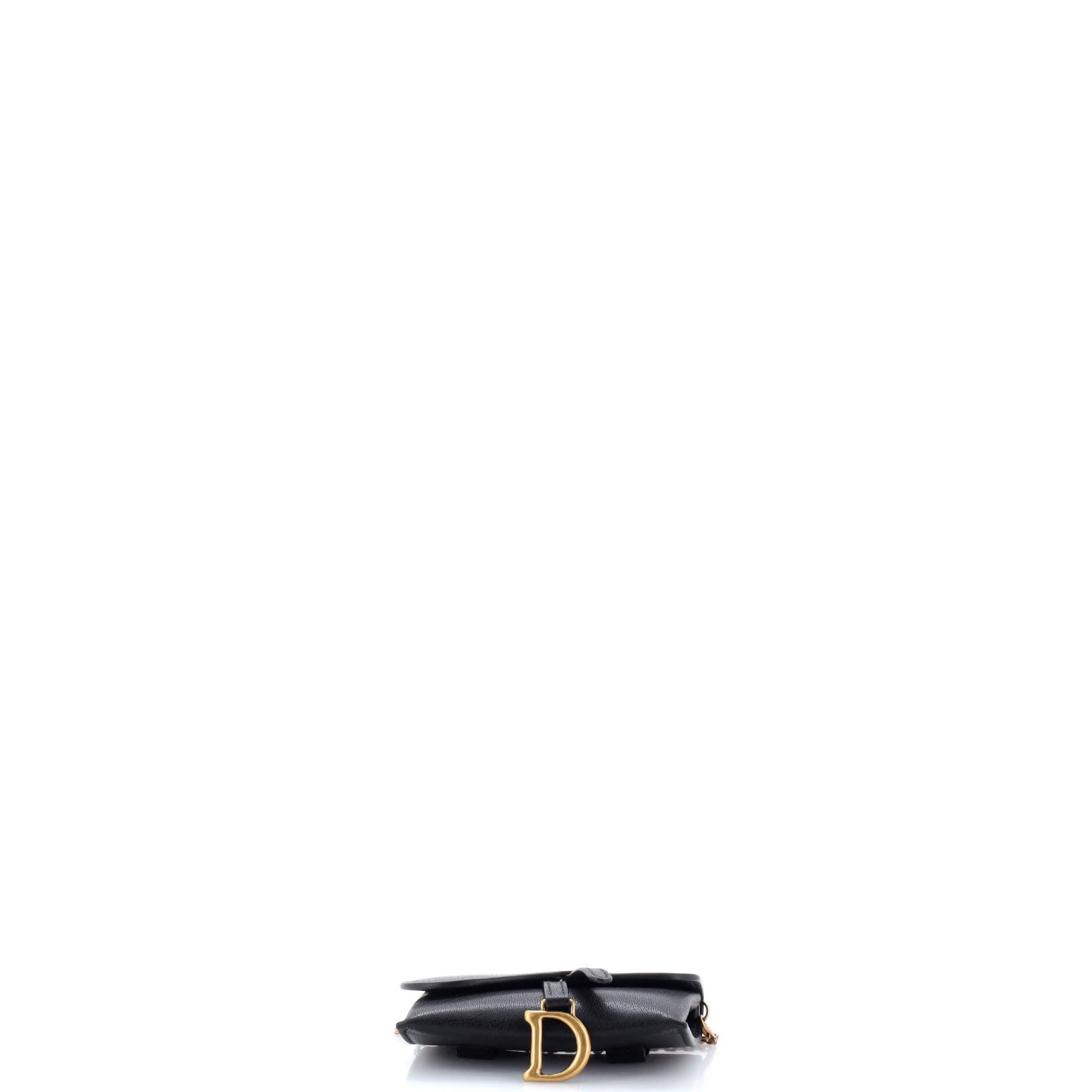 Dior Saddle Nano Pouch Leather Size ONE SIZE - 3 Thumbnail