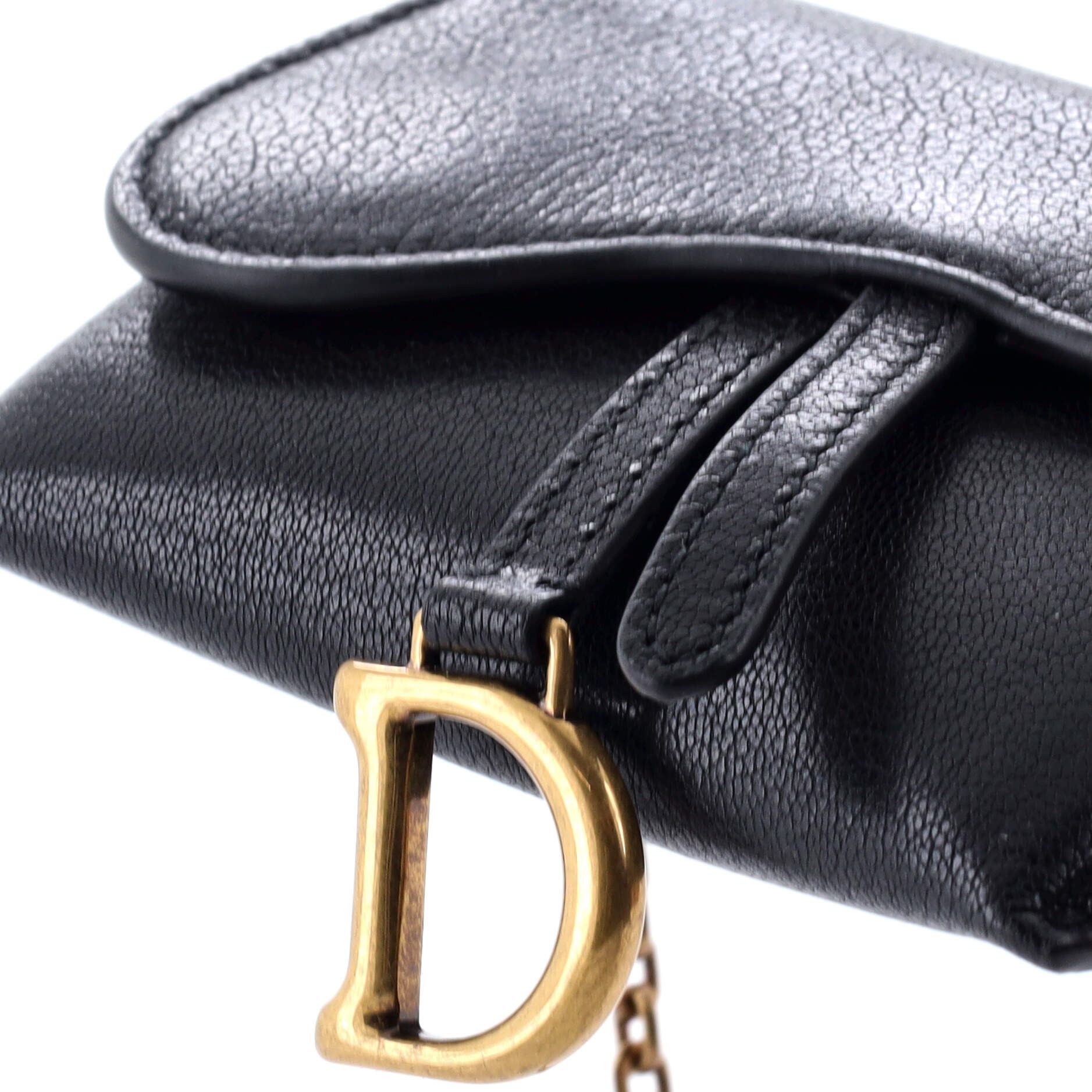 Dior Saddle Nano Pouch Leather Size ONE SIZE - 5 Thumbnail