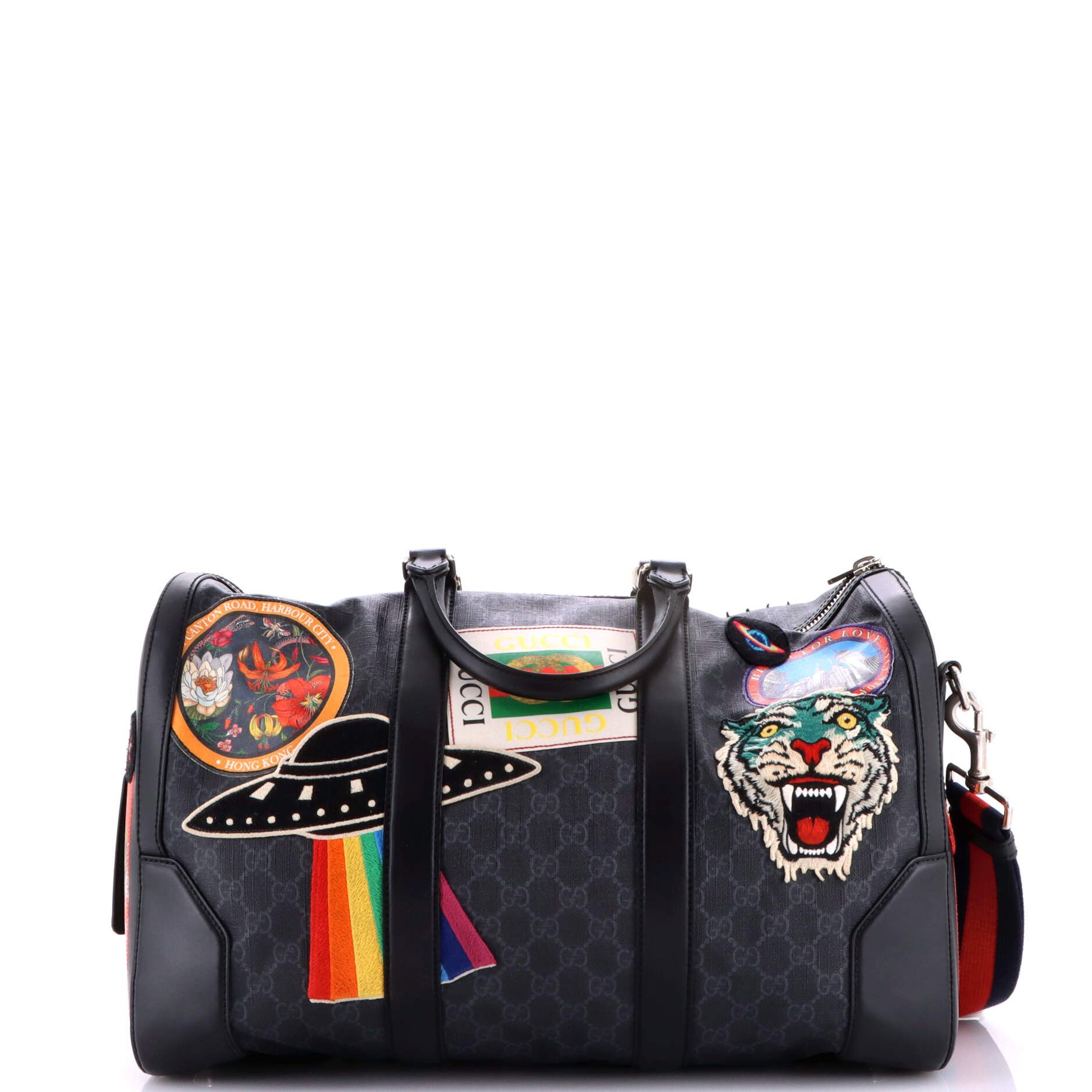 Gucci Night Courrier Carry On Convertible Duffle GG Coated Canvas Size ONE SIZE - 2 Thumbnail