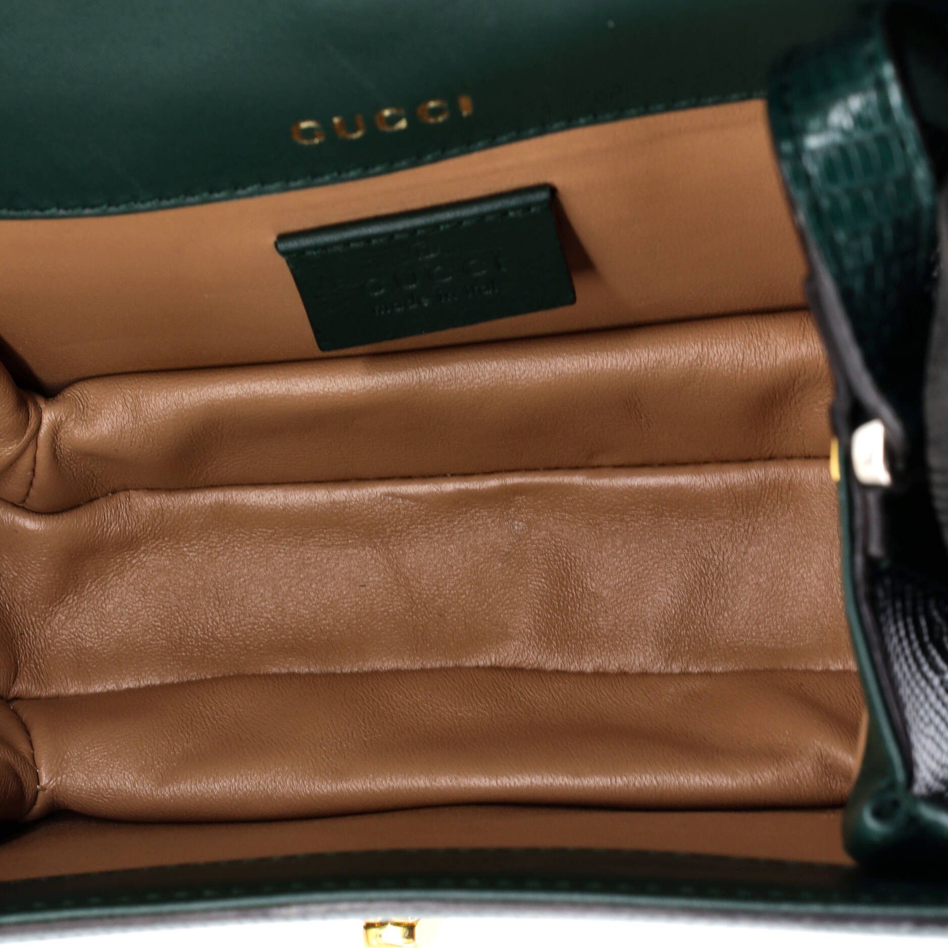 Gucci Sylvie 1969 Shoulder Bag Lizard Small Size ONE SIZE - 4 Thumbnail