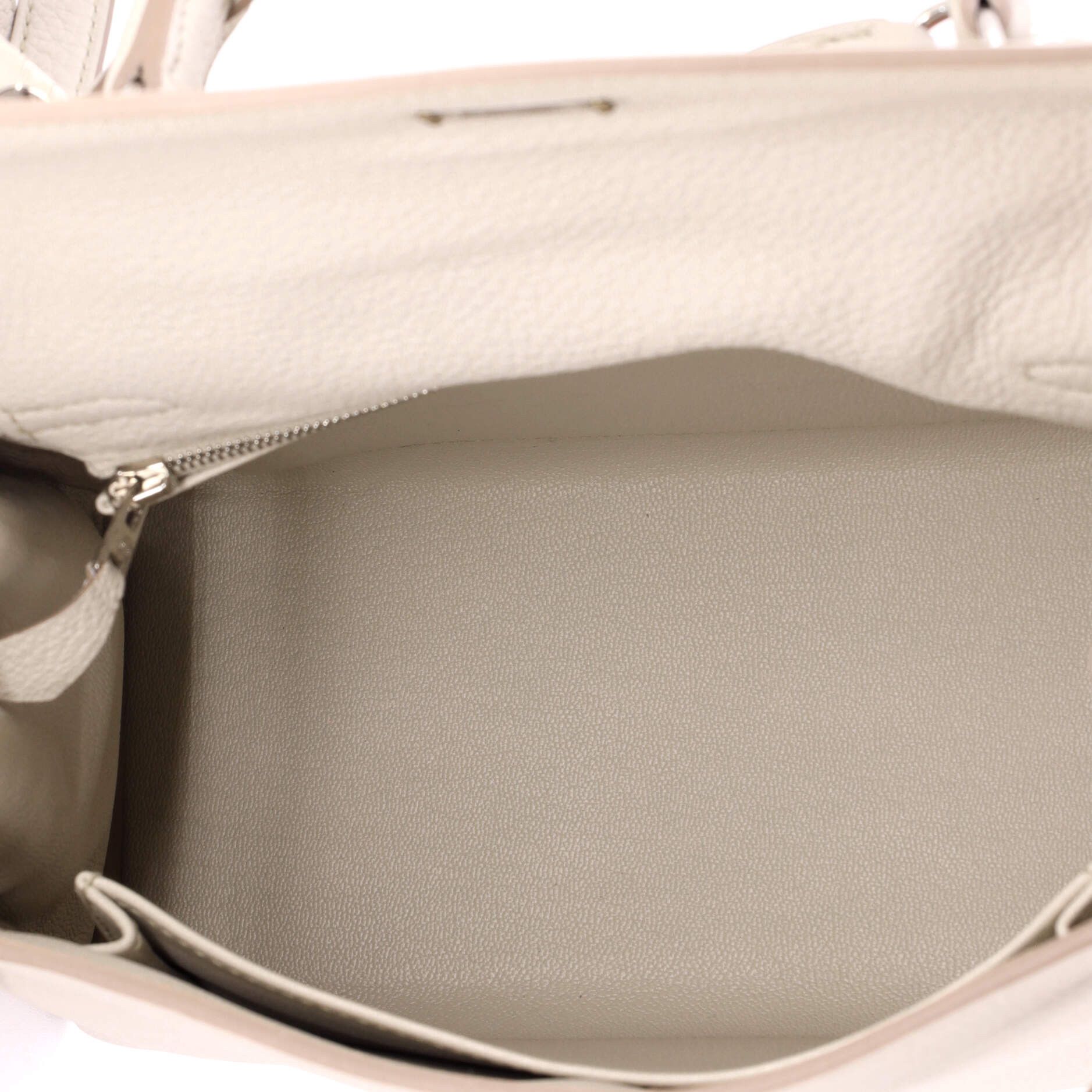 Hermes Kelly Handbag Light Togo with Palladium Hardware 25 Size ONE SIZE - 5 Thumbnail