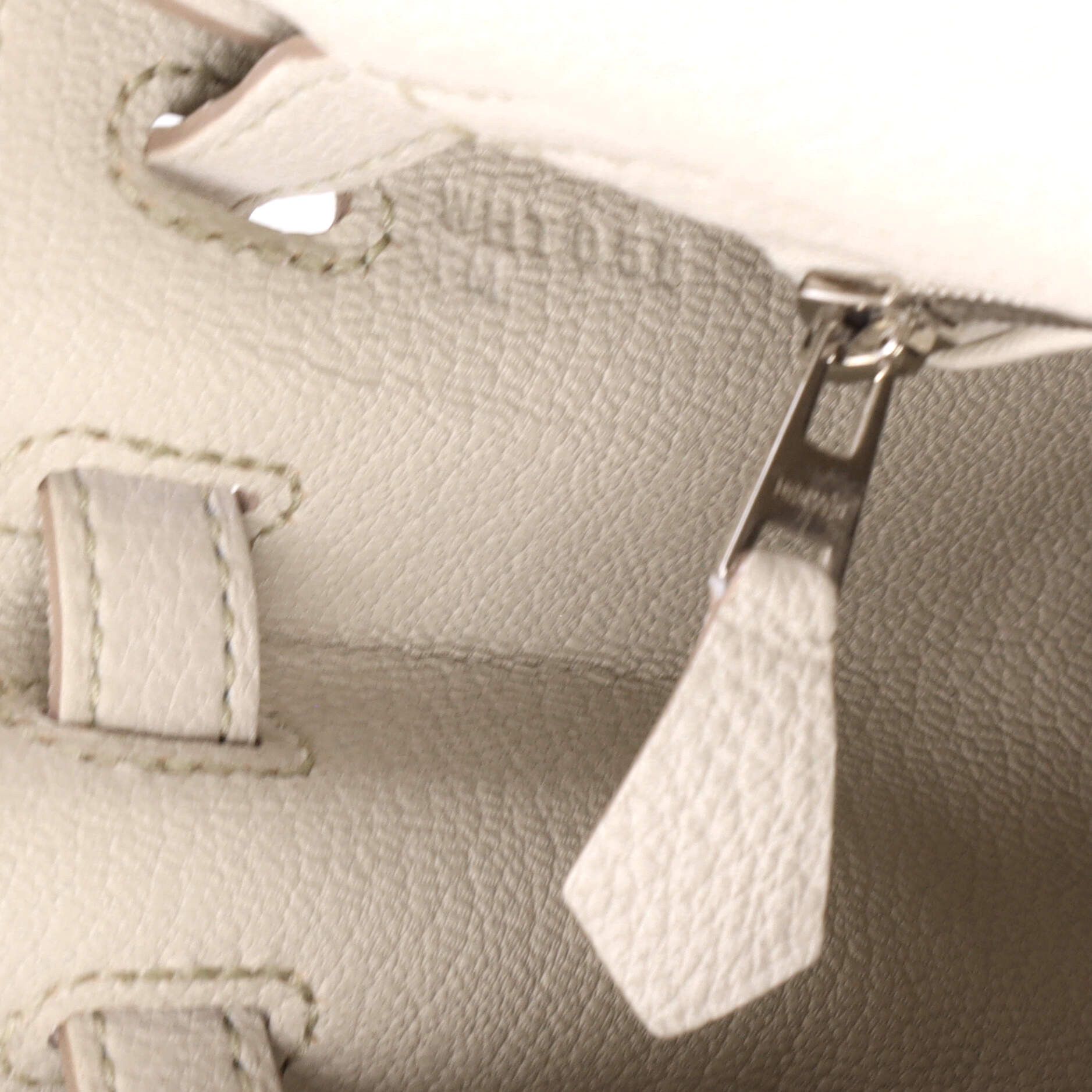 Hermes Kelly Handbag Light Togo with Palladium Hardware 25 Size ONE SIZE - 7 Thumbnail