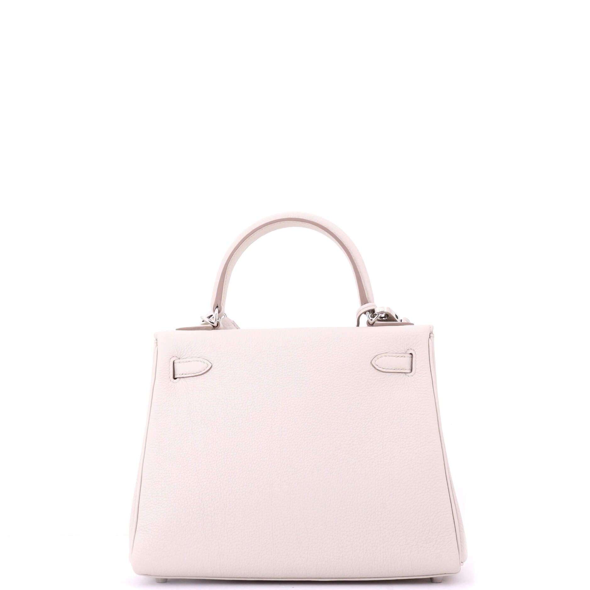 Hermes Kelly Handbag Light Togo with Palladium Hardware 25 Size ONE SIZE - 3 Thumbnail