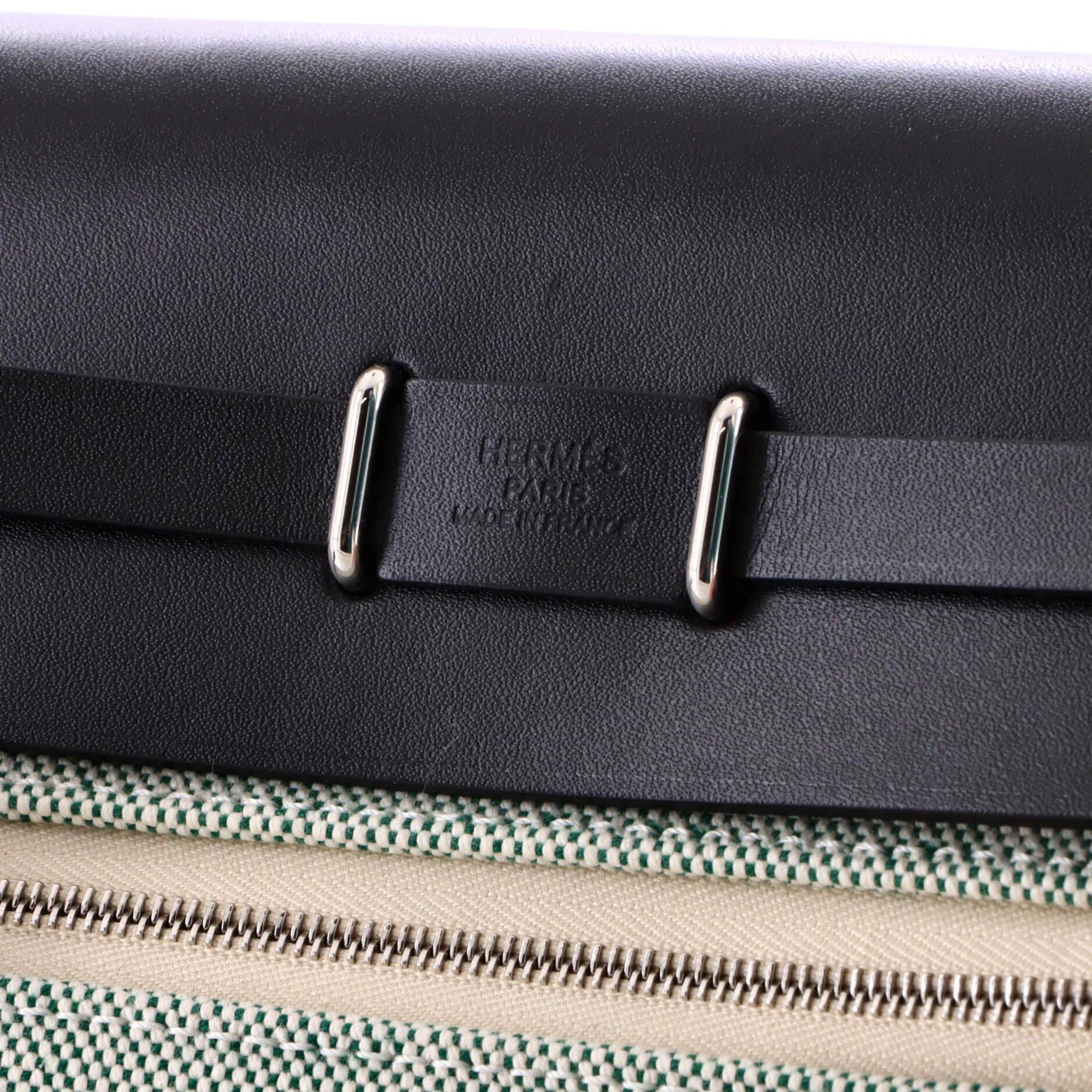 Hermes Herbag Zip Toile and Leather 20 Size ONE SIZE - 6 Thumbnail