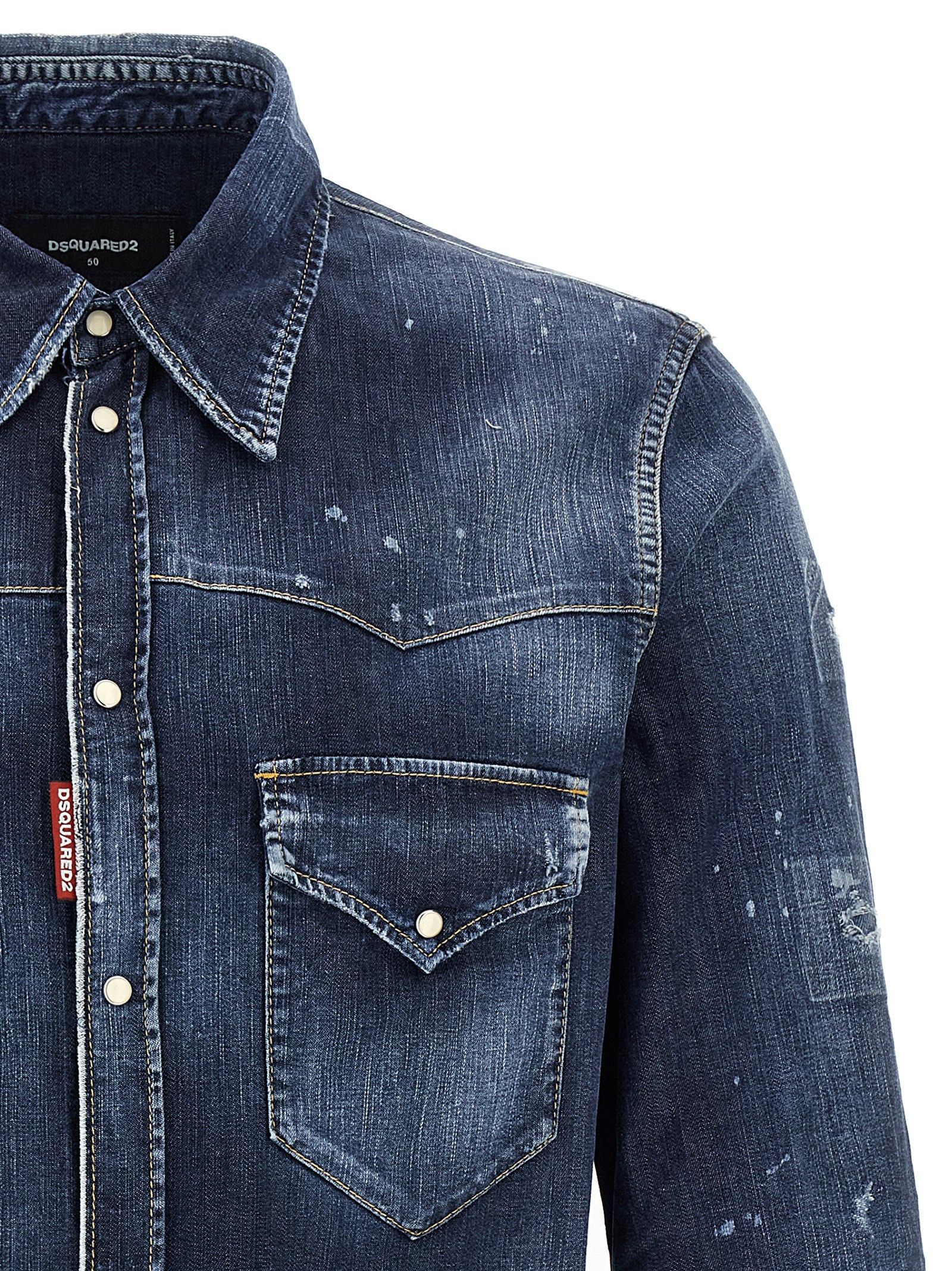 Dsquared2 'Fashion Western' Shirt Size US L / EU 52-54 / 3 - 3 Thumbnail