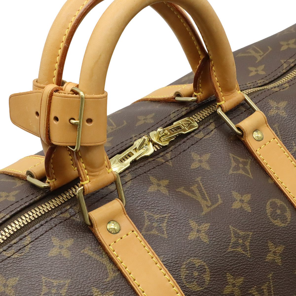 Louis Vuitton Louis Vuitton Louis Vuitton Keepall Monogram Travel Boston Bag Textile Travel Bag M41424 DUTY FREE for USA Size ONE SIZE - 5 Thumbnail
