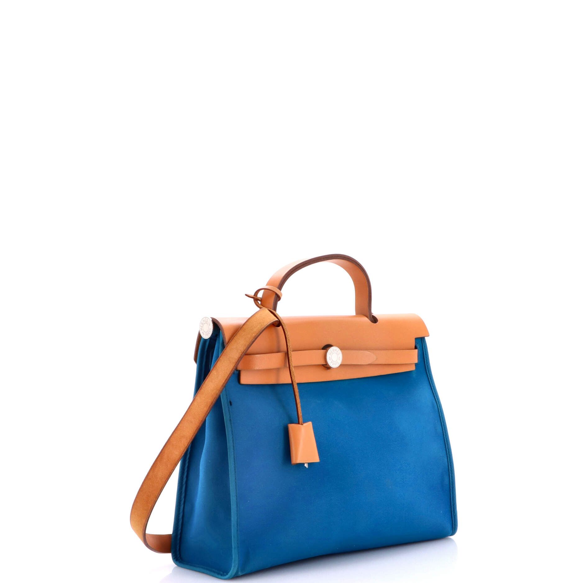 Hermes Herbag Zip Leather and Toile 31 Size ONE SIZE - 2 Thumbnail
