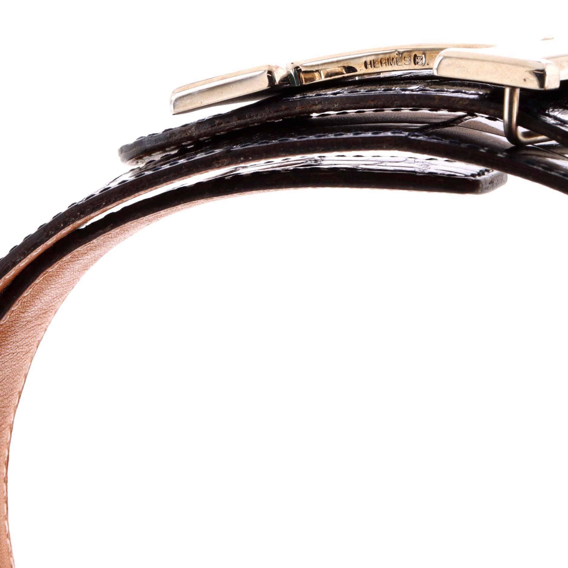 Hermes Constance Belt Shiny Alligator Medium Size ONE SIZE - 2 Thumbnail