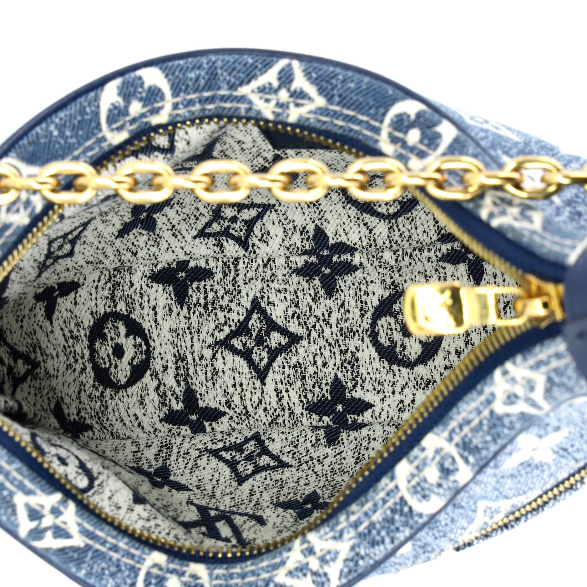 Louis Vuitton Loop Handbag Monogram Jacquard Denim Size ONE SIZE - 4 Thumbnail