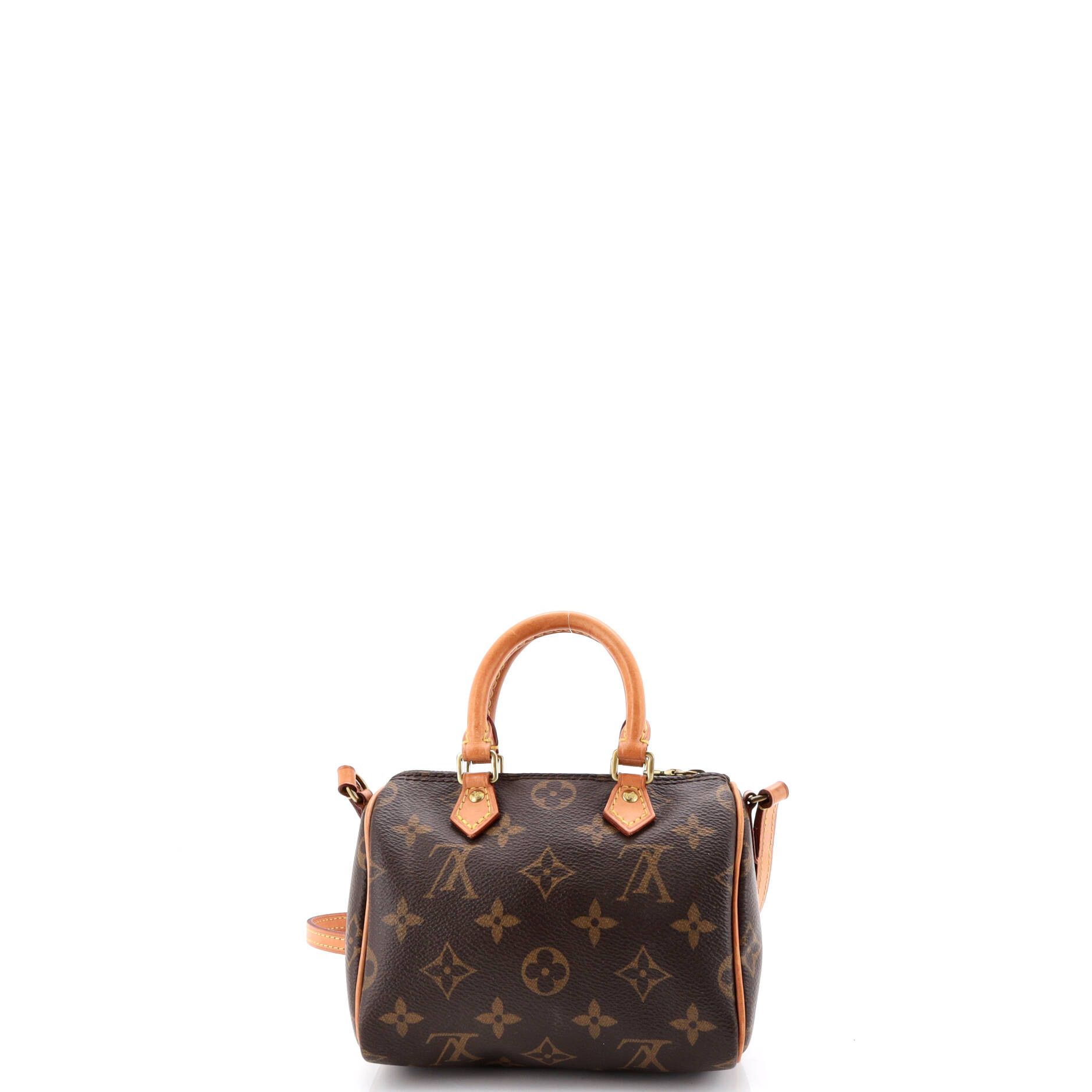 Louis Vuitton Speedy Bandouliere Bag Monogram Canvas Nano Size ONE SIZE - 2 Thumbnail