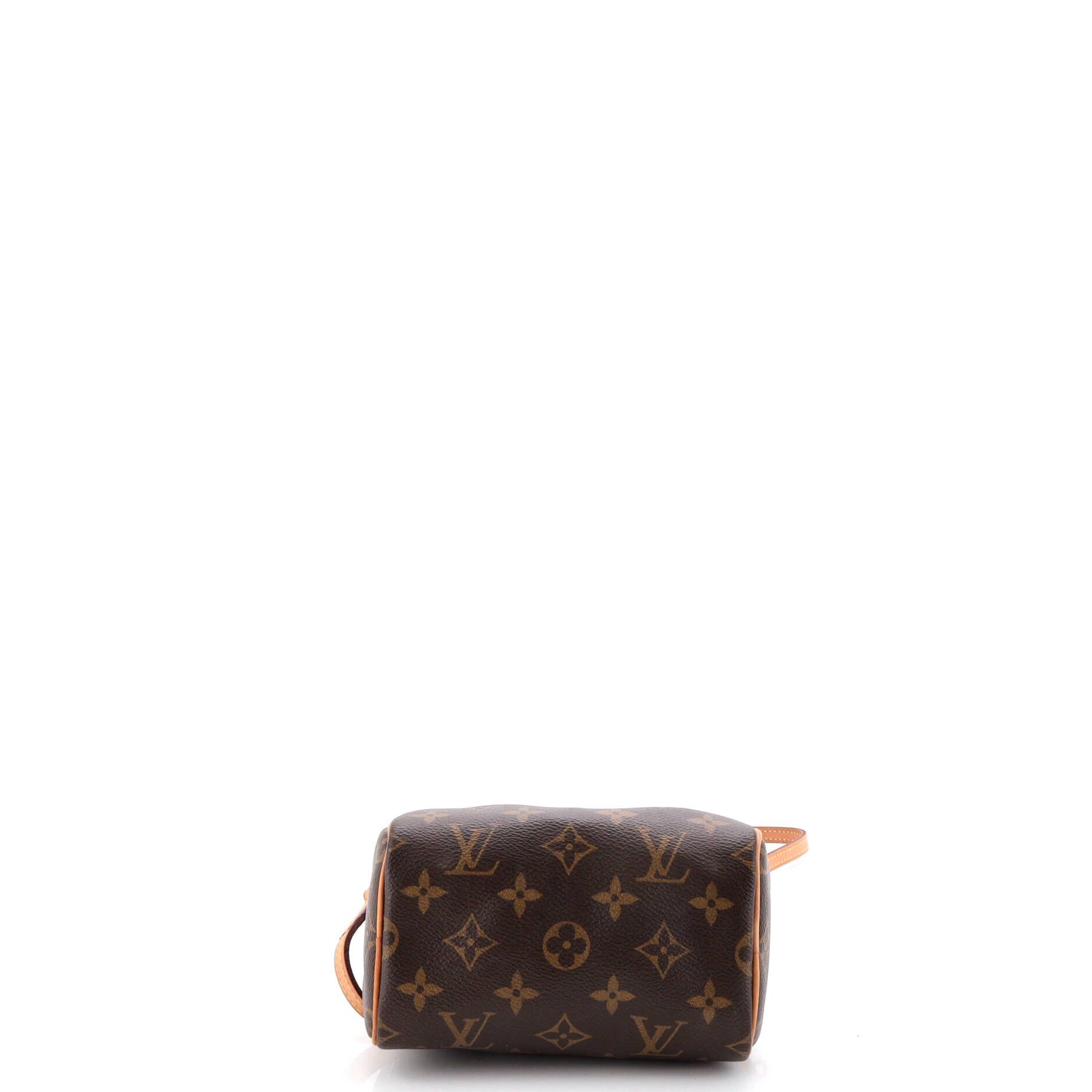 Louis Vuitton Speedy Bandouliere Bag Monogram Canvas Nano Size ONE SIZE - 3 Thumbnail