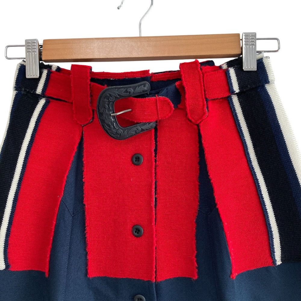 Maison Margiela Maison Margiela Maison Margiela Docking Belted Skirt Textile Skirts S29MA0373 DUTY FREE for USA Size ONE SIZE - 3 Thumbnail