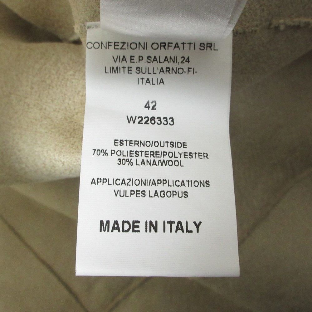 Other Other VLAB Fox Fur Fleece Coat Fur Outerwear DUTY FREE for USA Size ONE SIZE - 9 Thumbnail